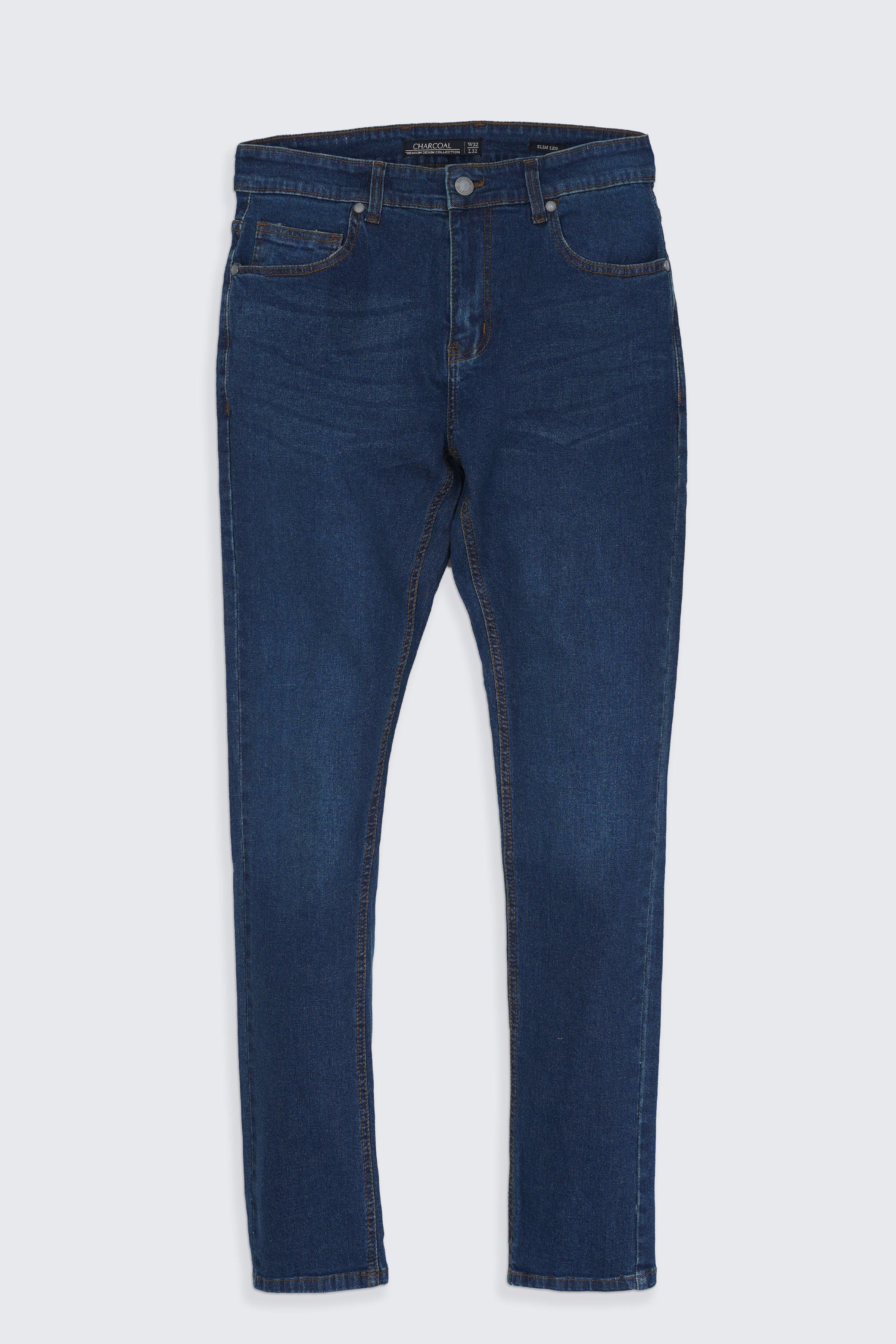 SLIM LEG JEANS DARK BLUE - Image 2