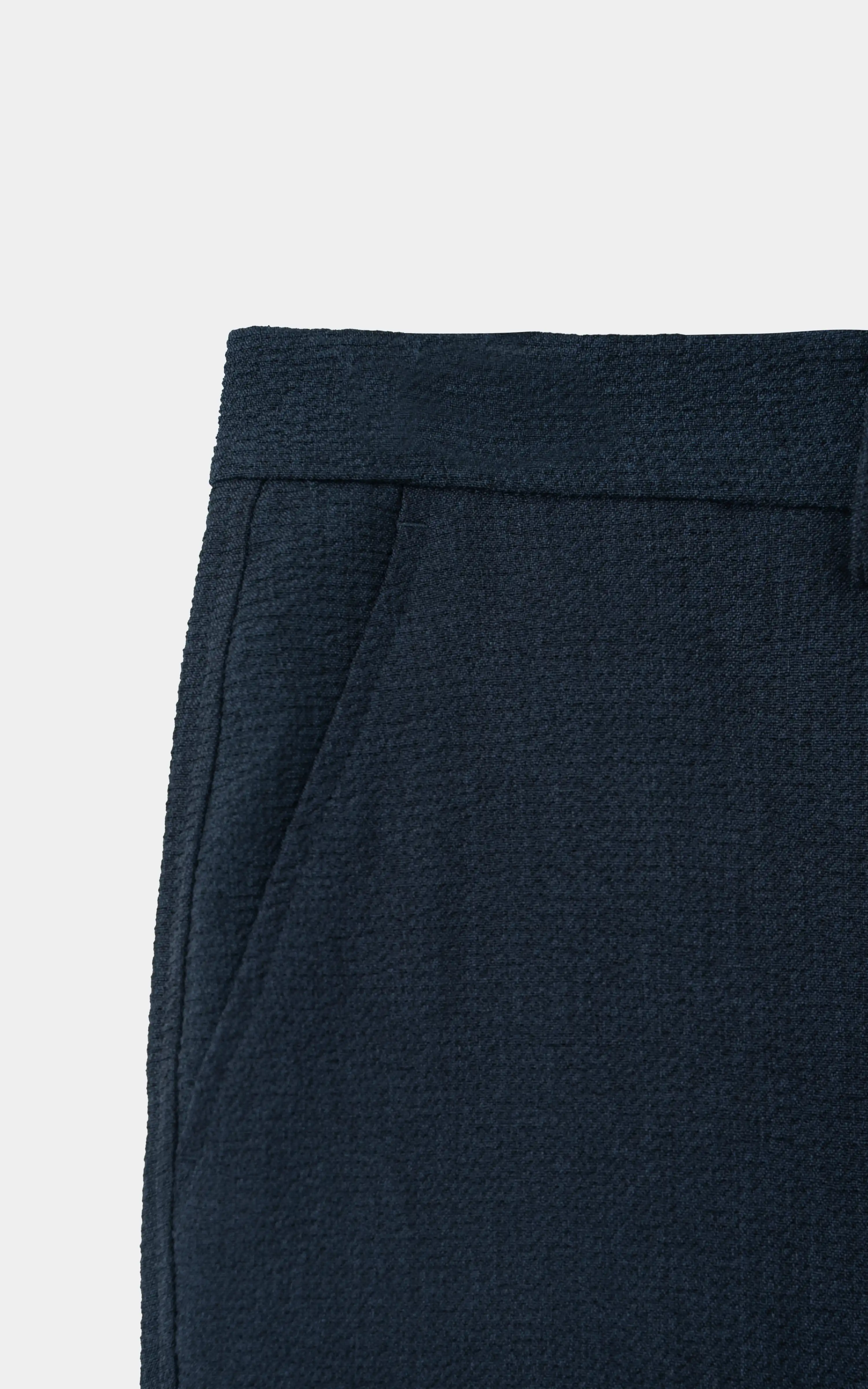 SMART FIT CASUAL PANT NAVY - Image 3