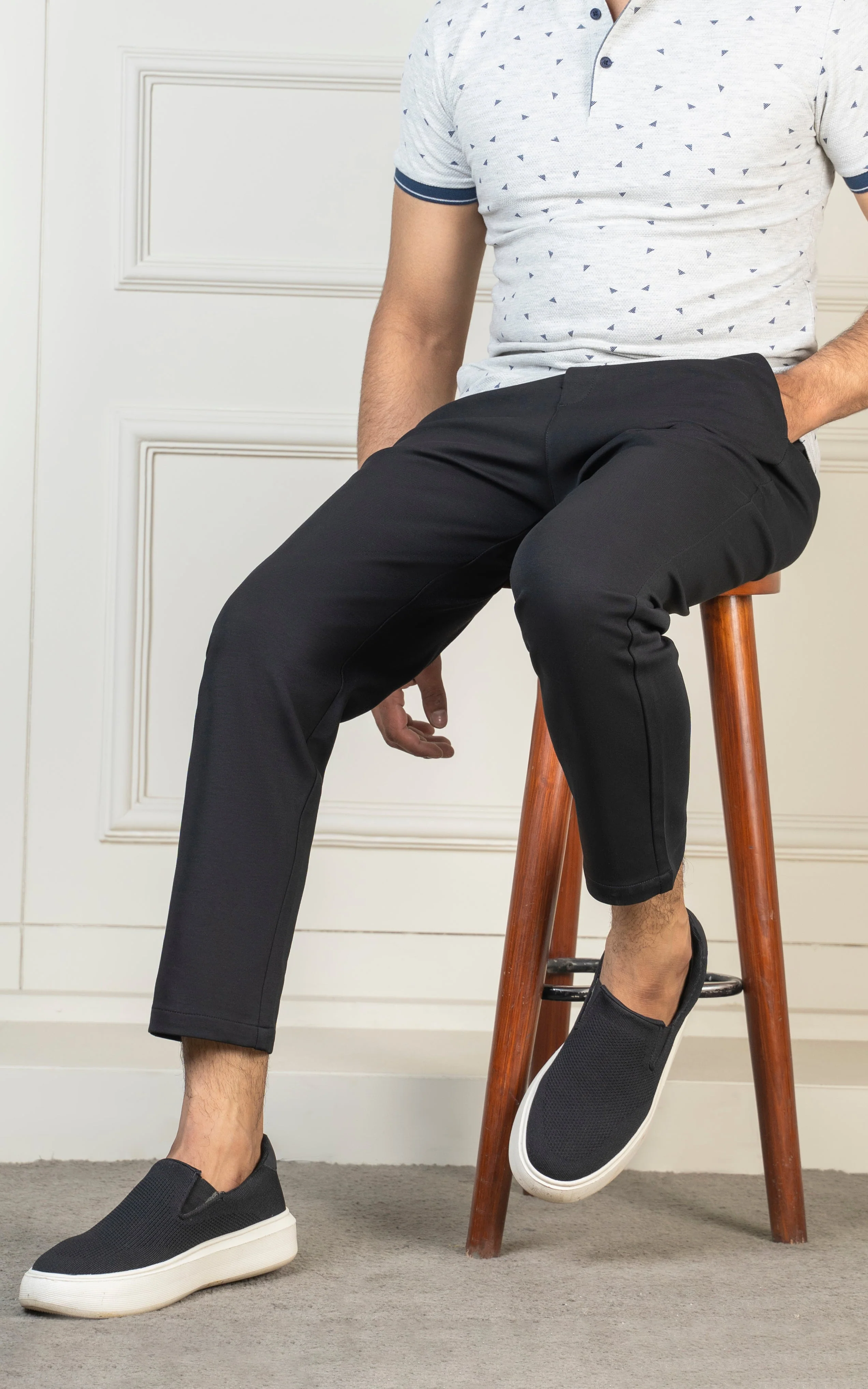SMART FIT JOGGER TROUSER  BLACK - Image 8