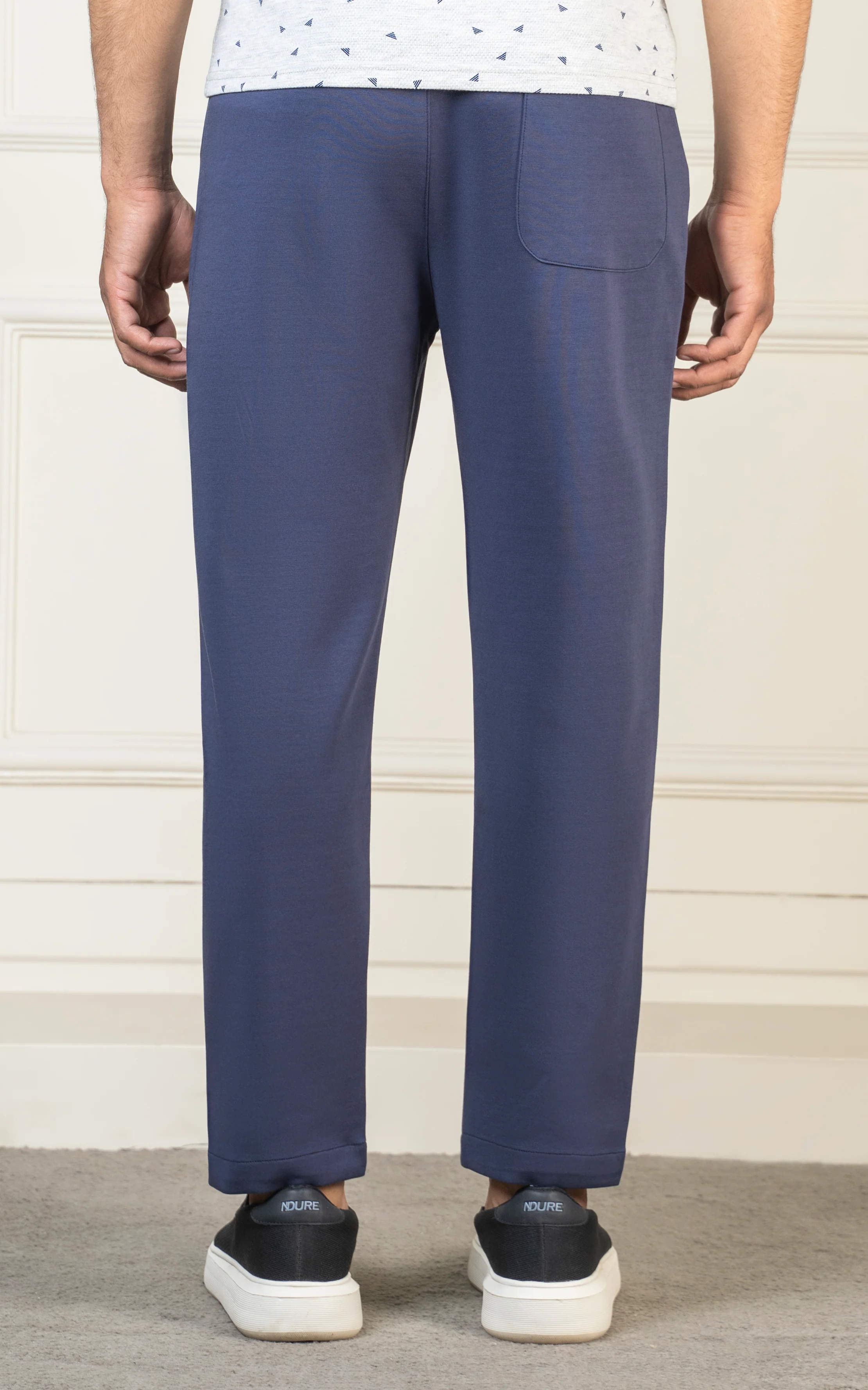 SMART FIT CASUAL TROUSER NAVY - Image 3