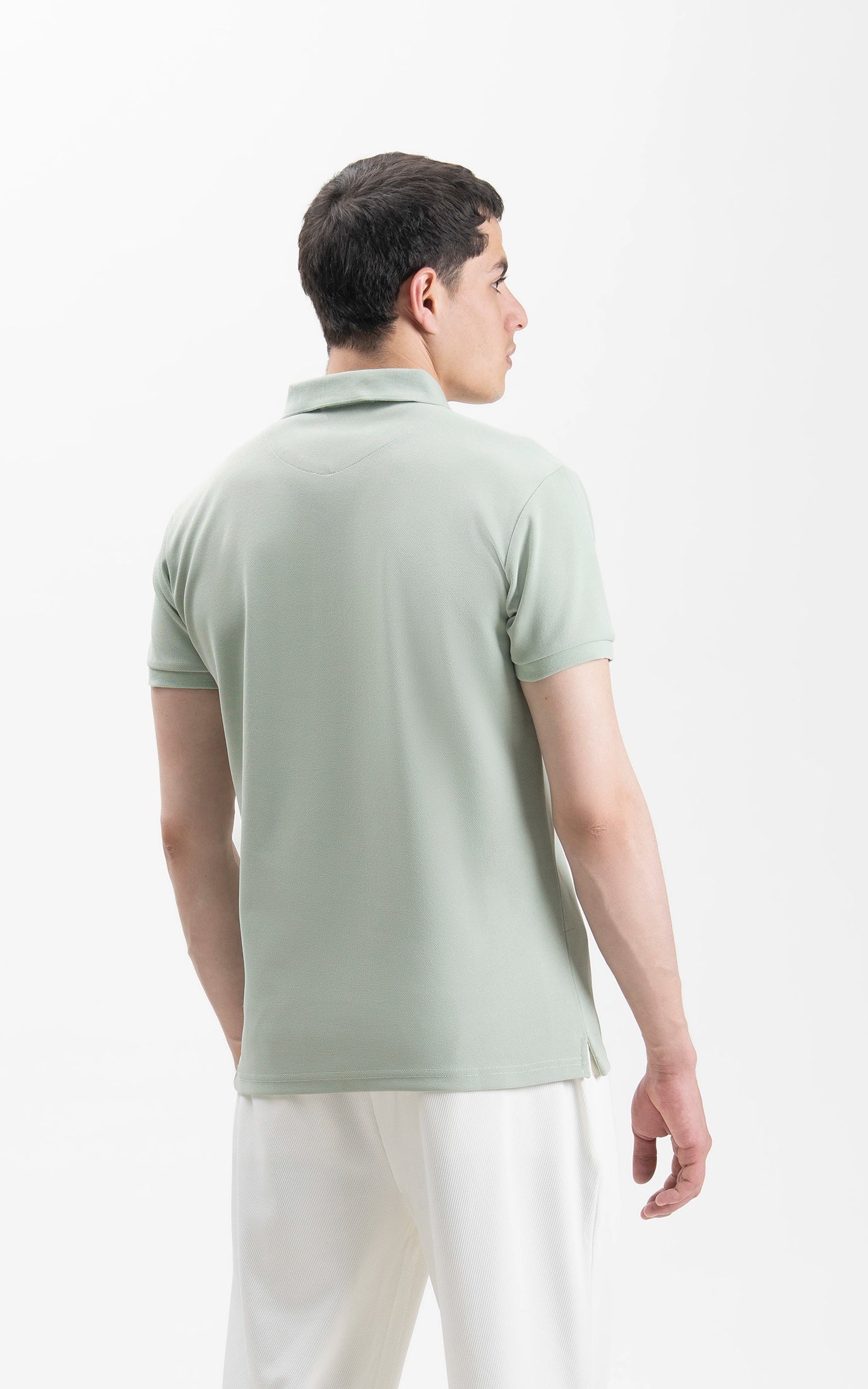 SMART FIT CLASSIC POLO SHIRT AQUA GREEN - Image 7