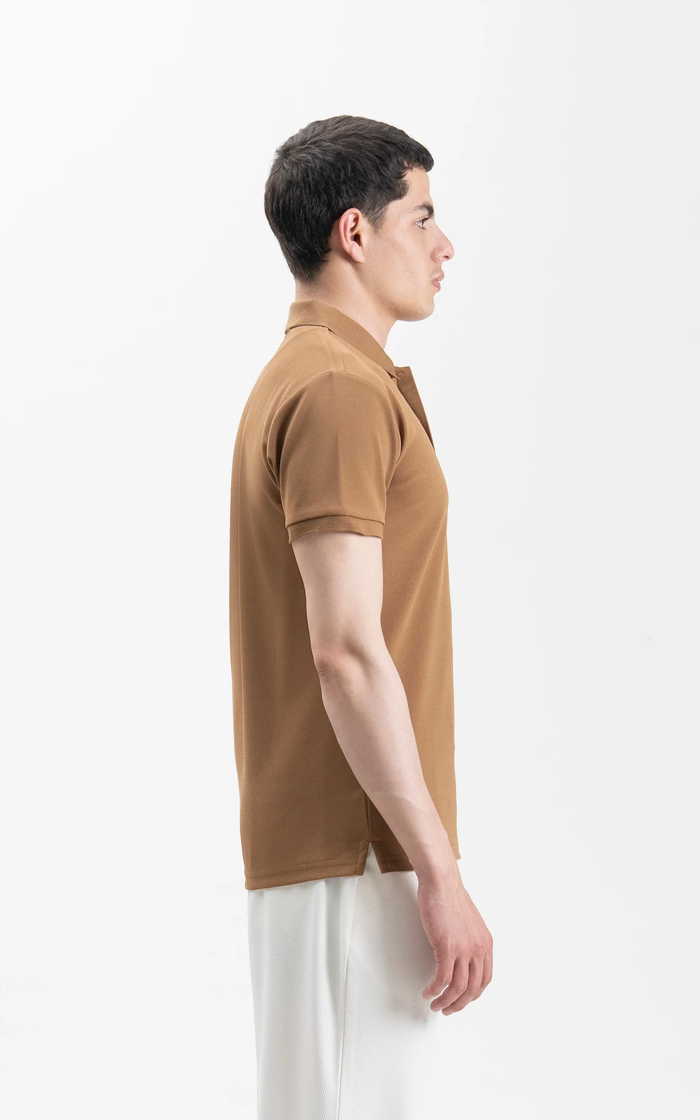 SMART FIT CLASSIC POLO SHIRT DARK KHAKI - Image 7