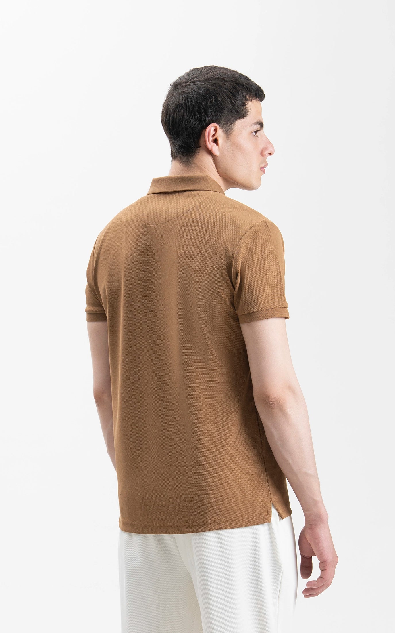 SMART FIT CLASSIC POLO SHIRT DARK KHAKI - Image 8