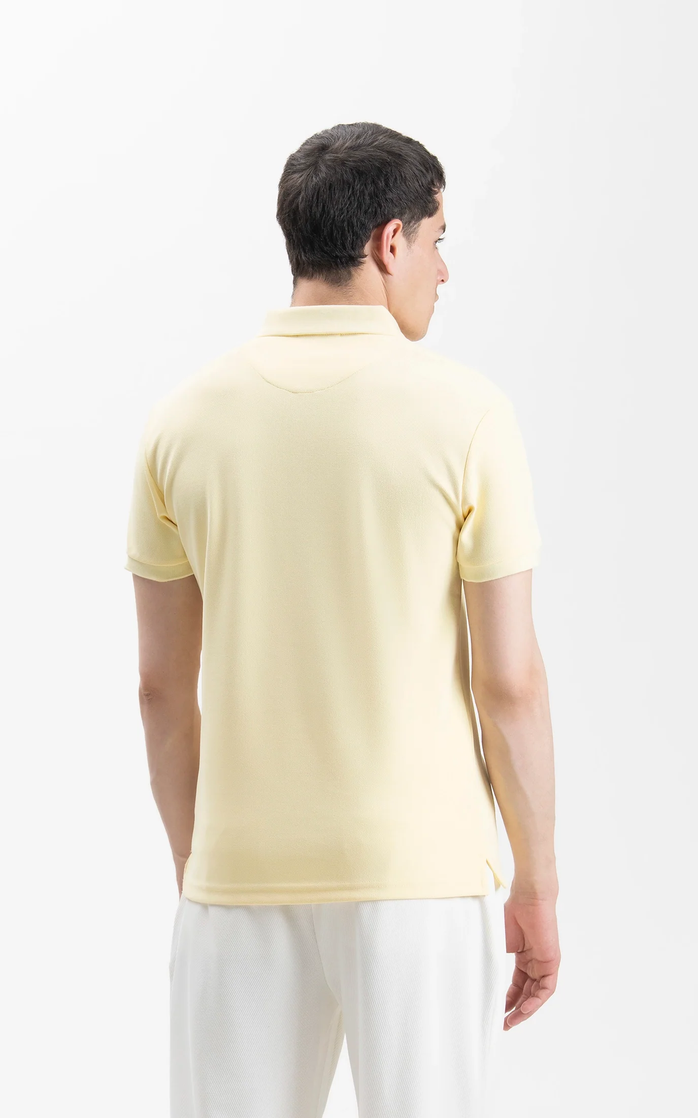 SMART FIT CLASSIC POLO SHIRT LIME YELLOW - Image 7