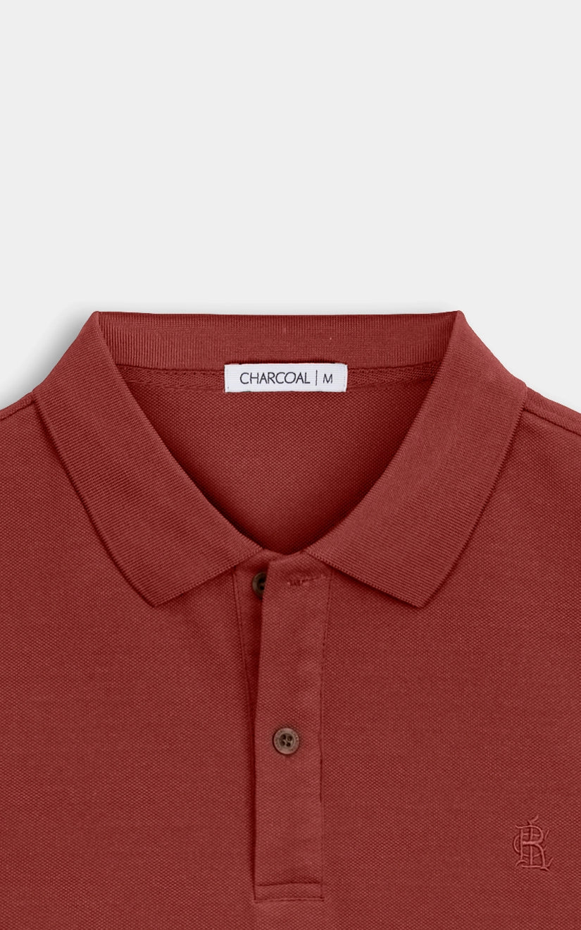 SMART FIT CLASSIC POLO SHIRT MAROON - Image 4