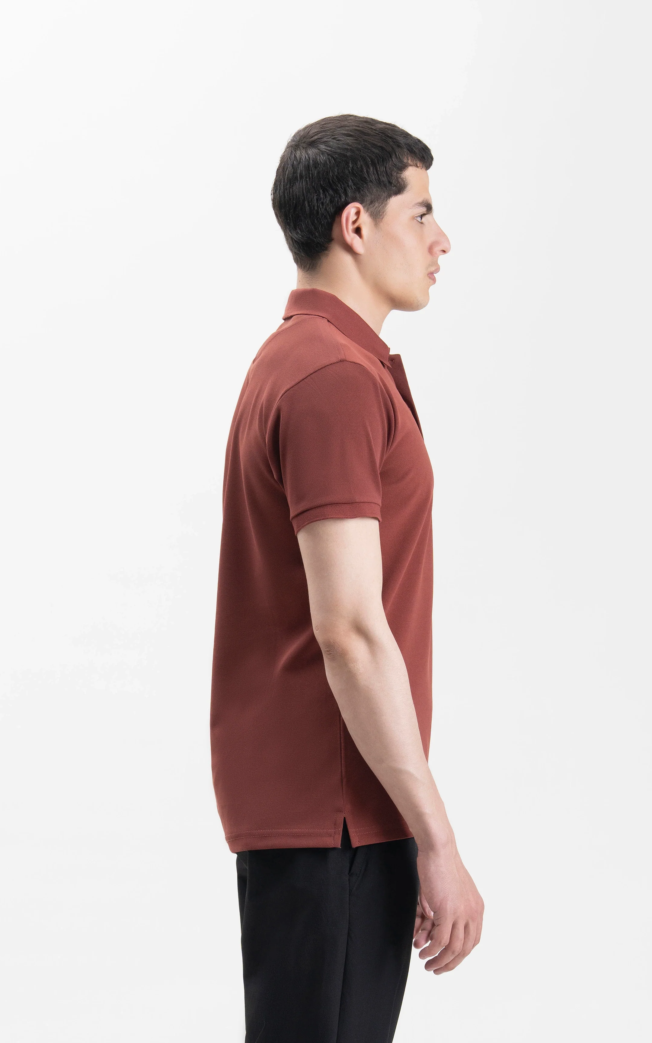 SMART FIT CLASSIC POLO SHIRT MAROON - Image 5