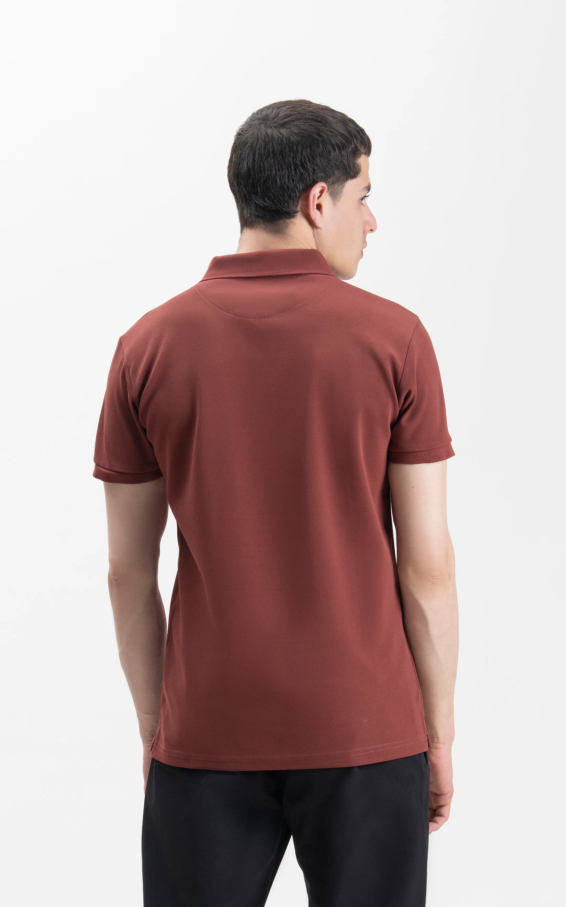 SMART FIT CLASSIC POLO SHIRT MAROON - Image 6