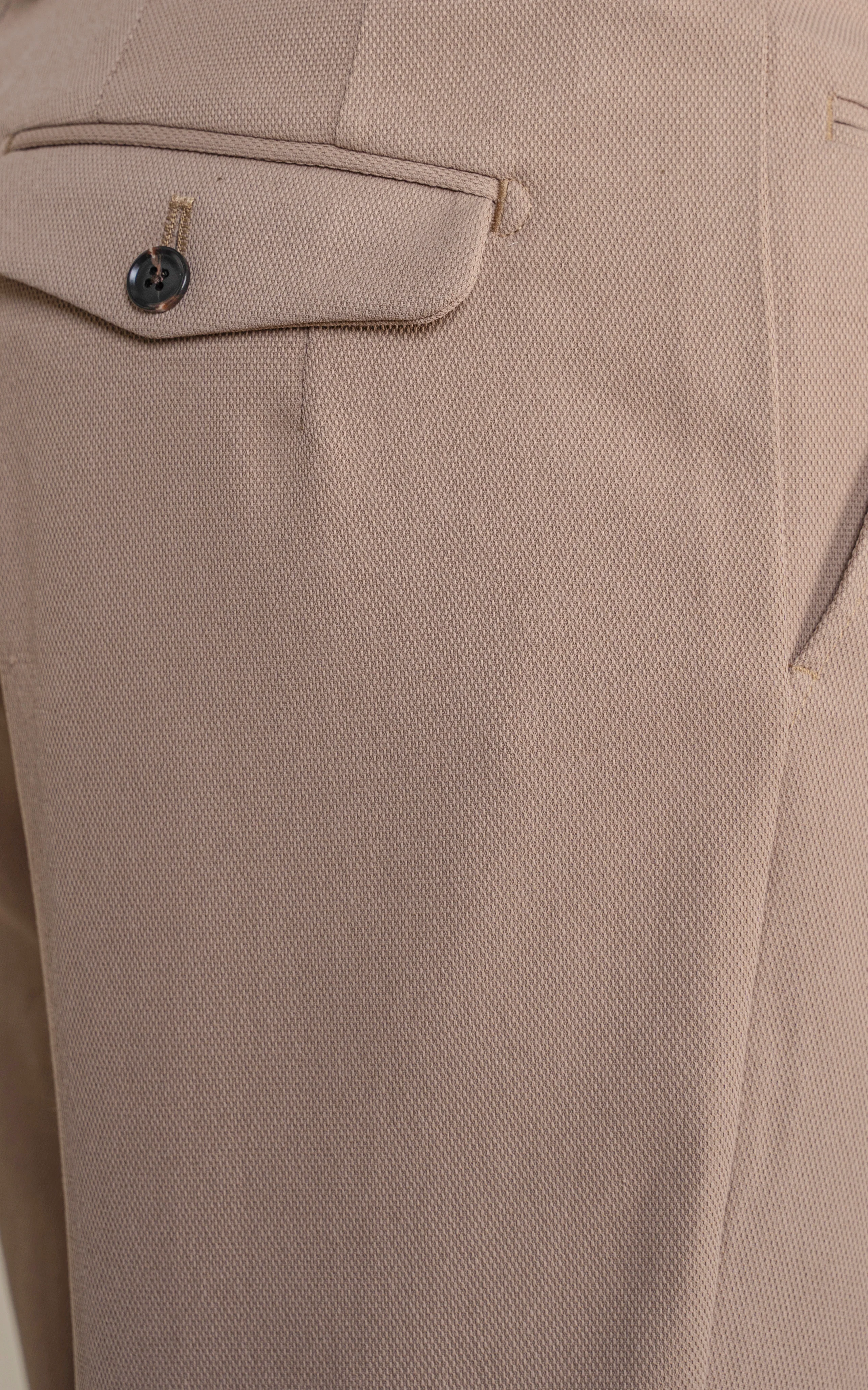 SMART FIT DOBBY PANT KHAKI - Image 6