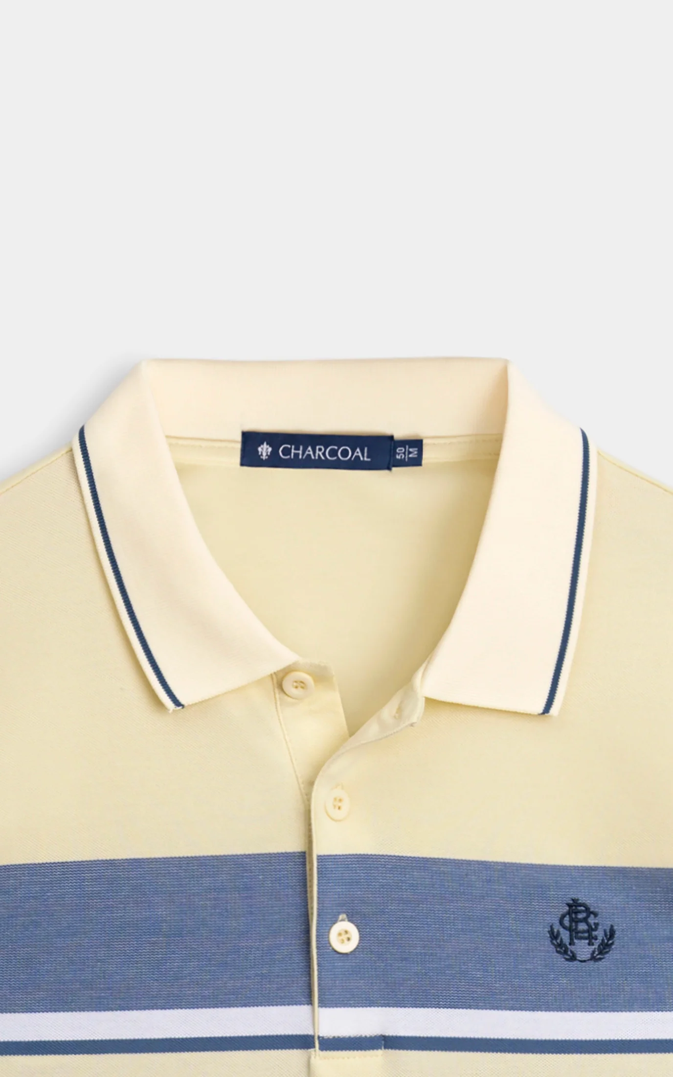 SMART FIT EXECUTIVE ENGINEER STRIPED POLO SHIRT LIME YELLOW - Image 5