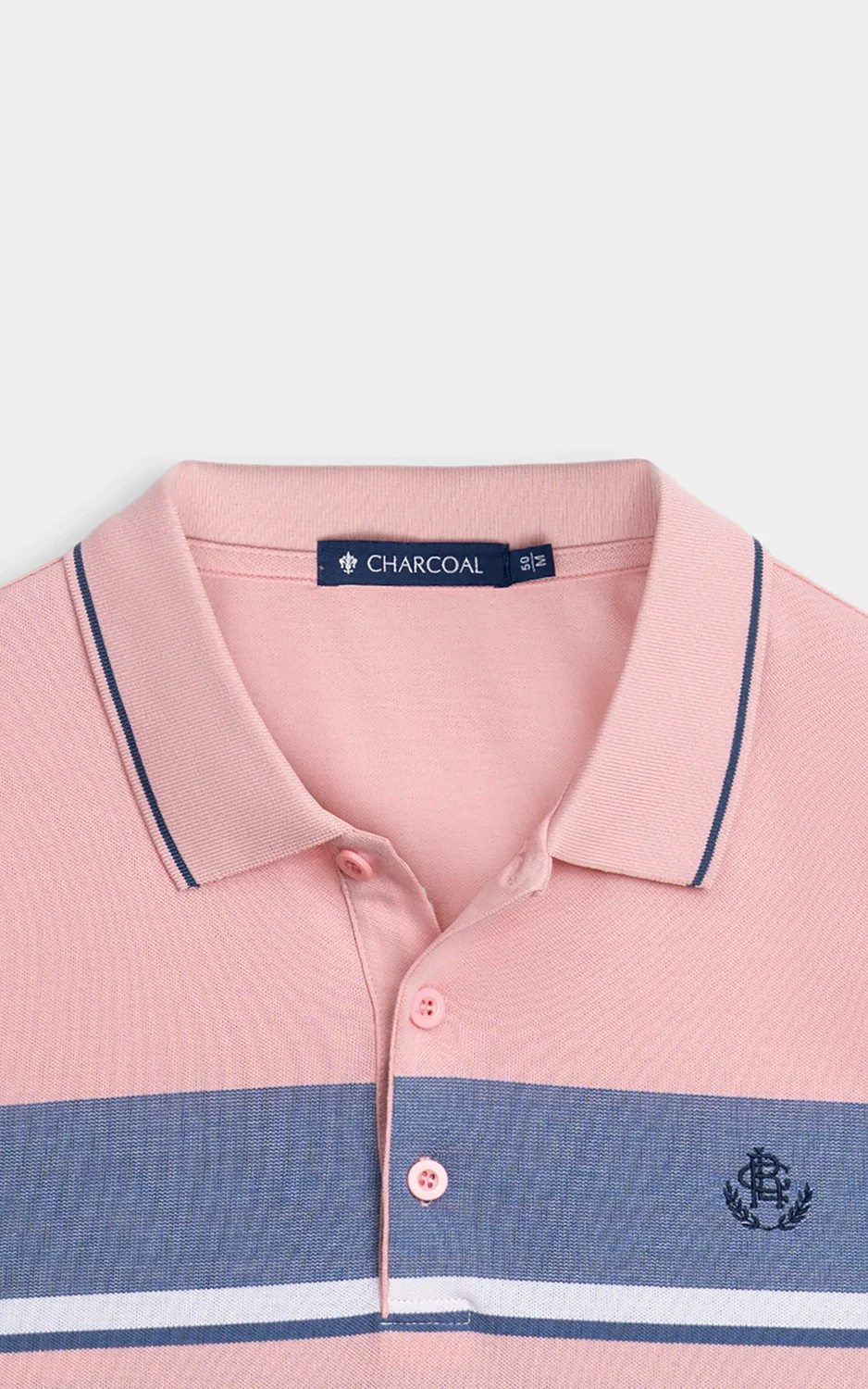 SMART FIT EXECUTIVE ENGINEER STRIPED POLO SHIRT T PINK - Image 7