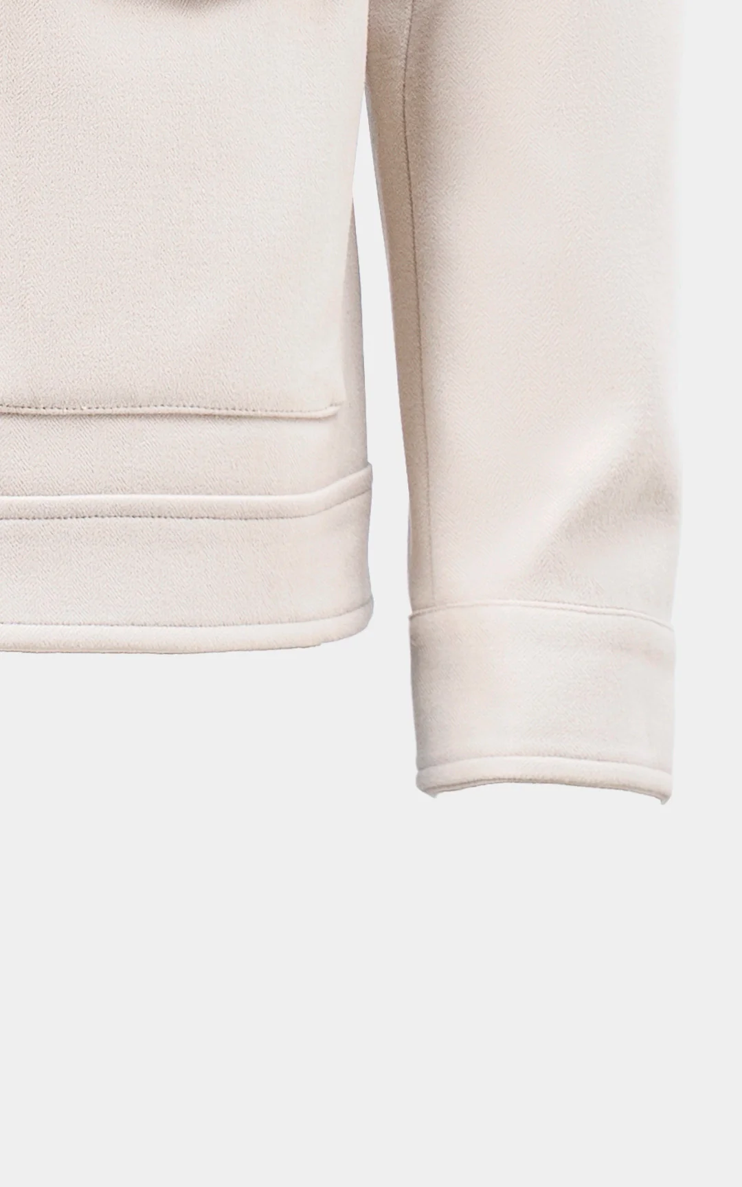 SMART FIT FULLSLEEVE BAN COLLAR JACKET OFF WHITE - Image 3