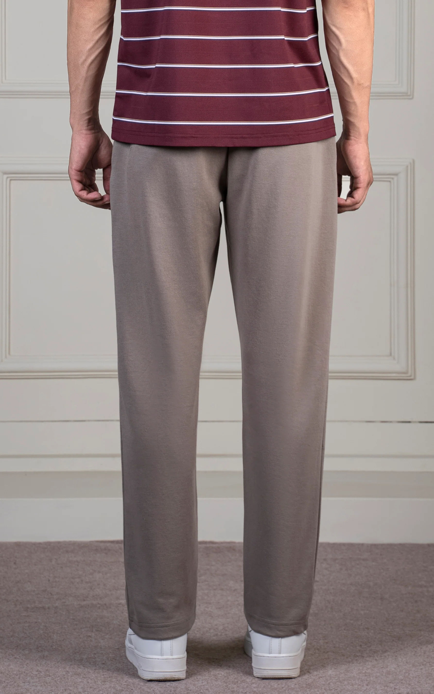 SMART FIT INTERLOCK JOGGER TROUSER KHAKI - Image 4