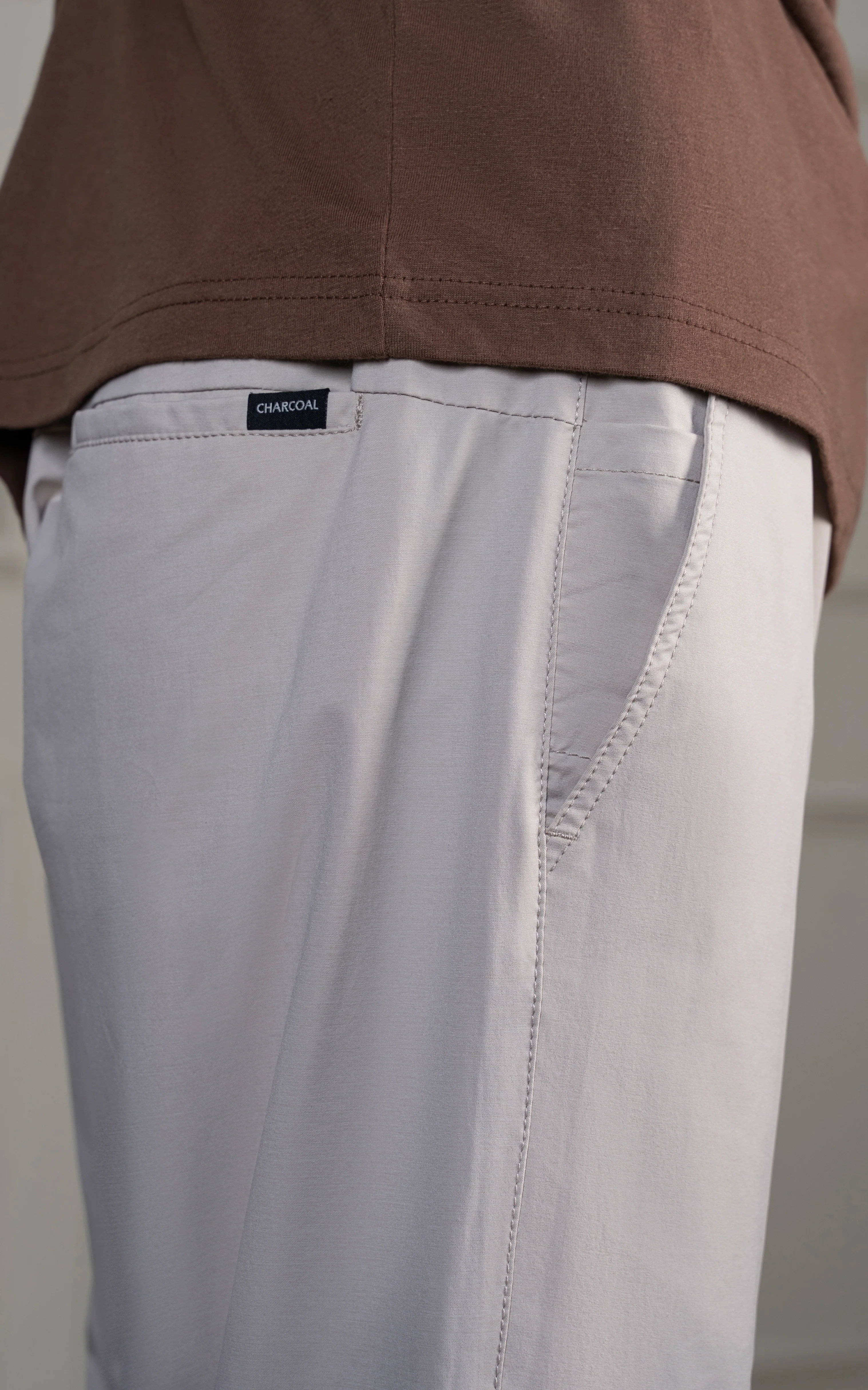SMART FIT JOGGER TROUSER BEIGE - Image 4
