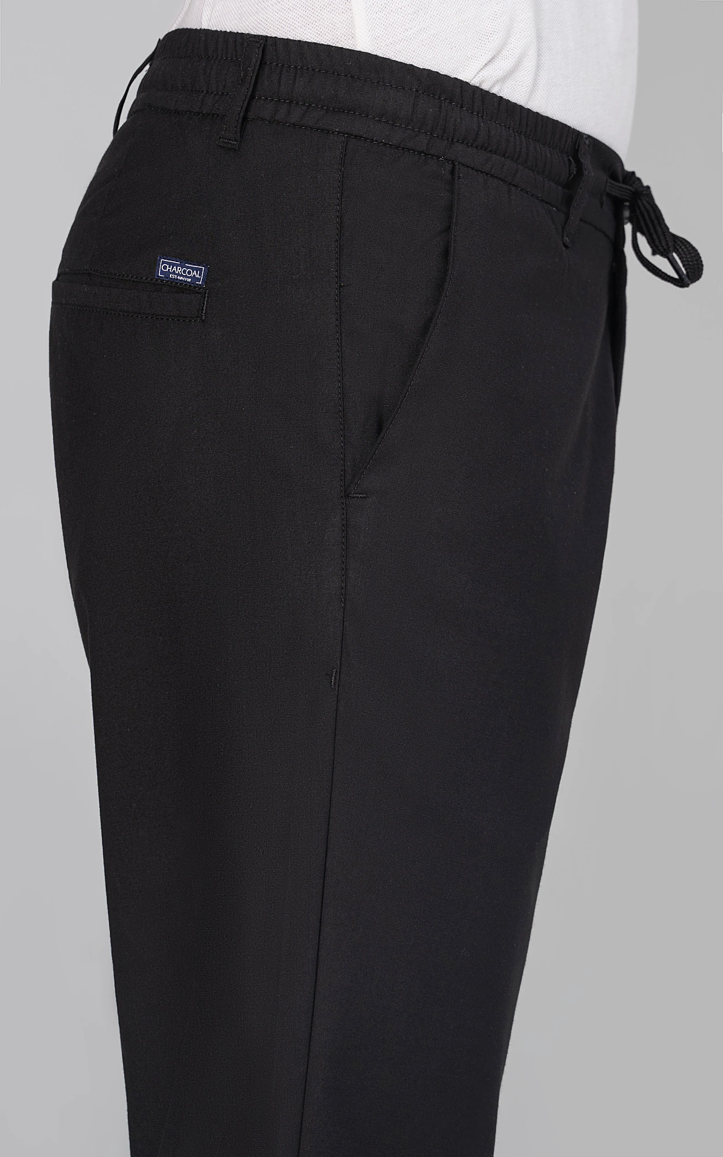 SMART FIT JOGGER TROUSER BLACK - Image 2