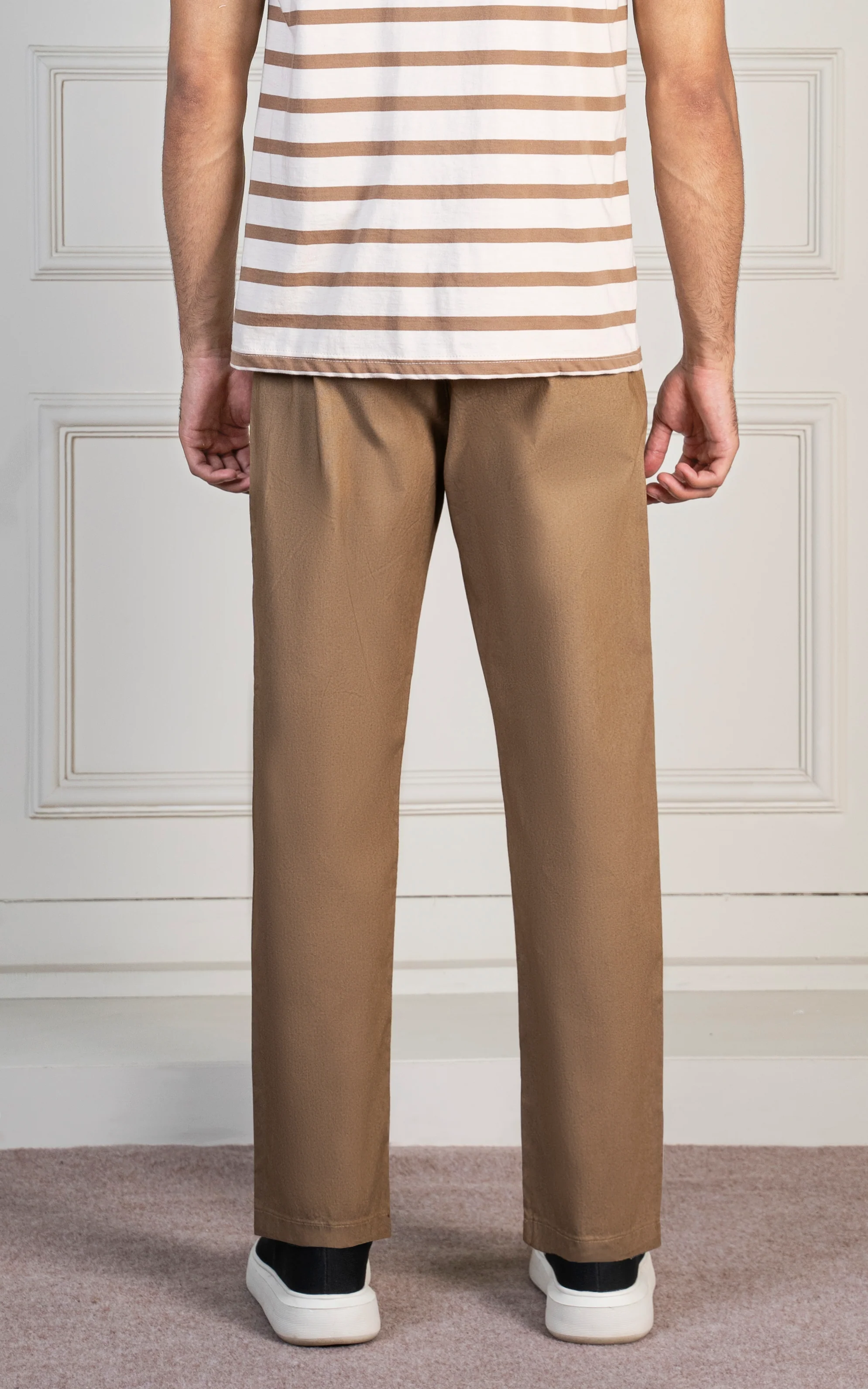 SMART FIT JOGGER TROUSER KHAKI - Image 4
