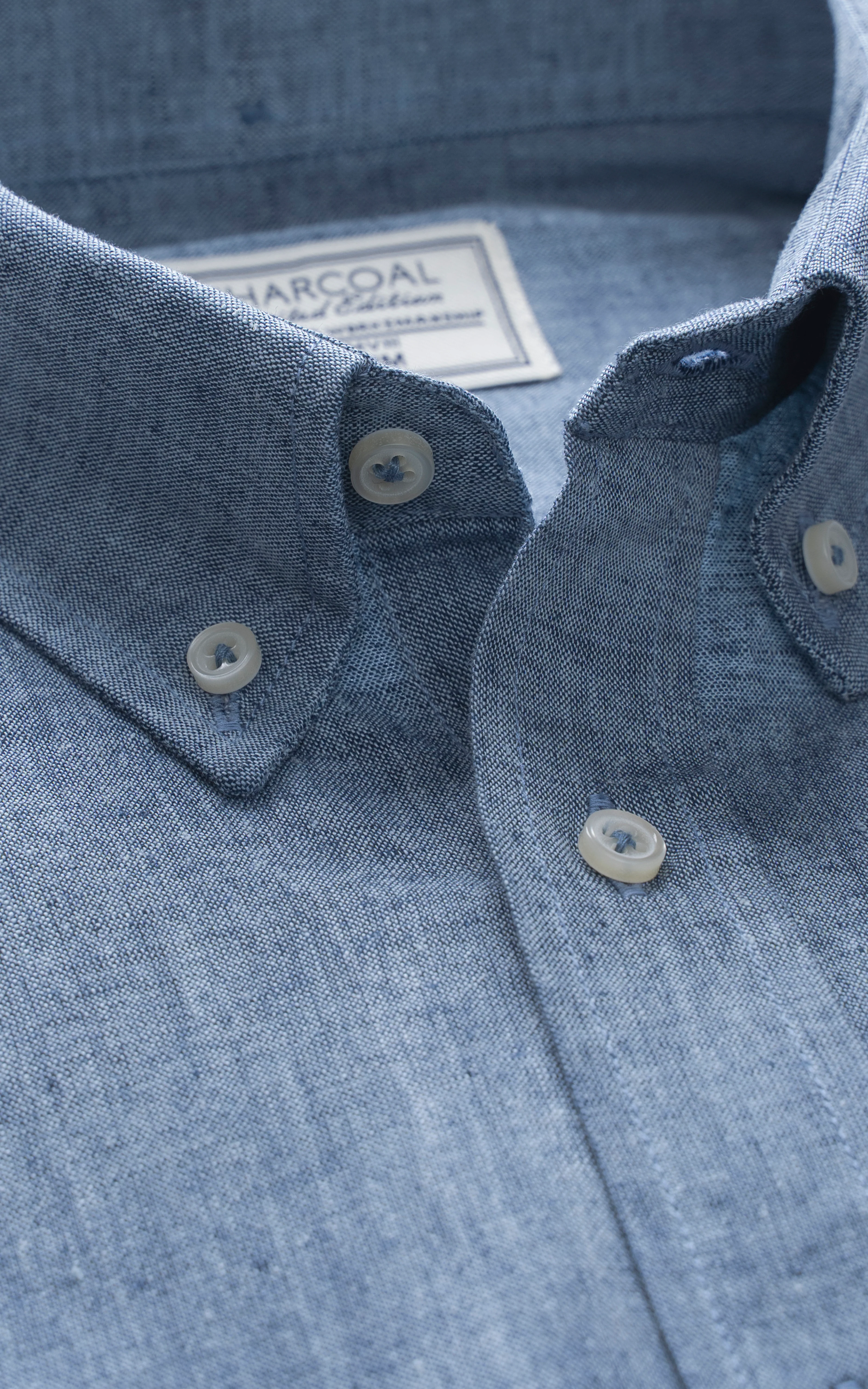 SMART FIT LINEN LIMITED EDITION SHIRT BLUE - Image 2