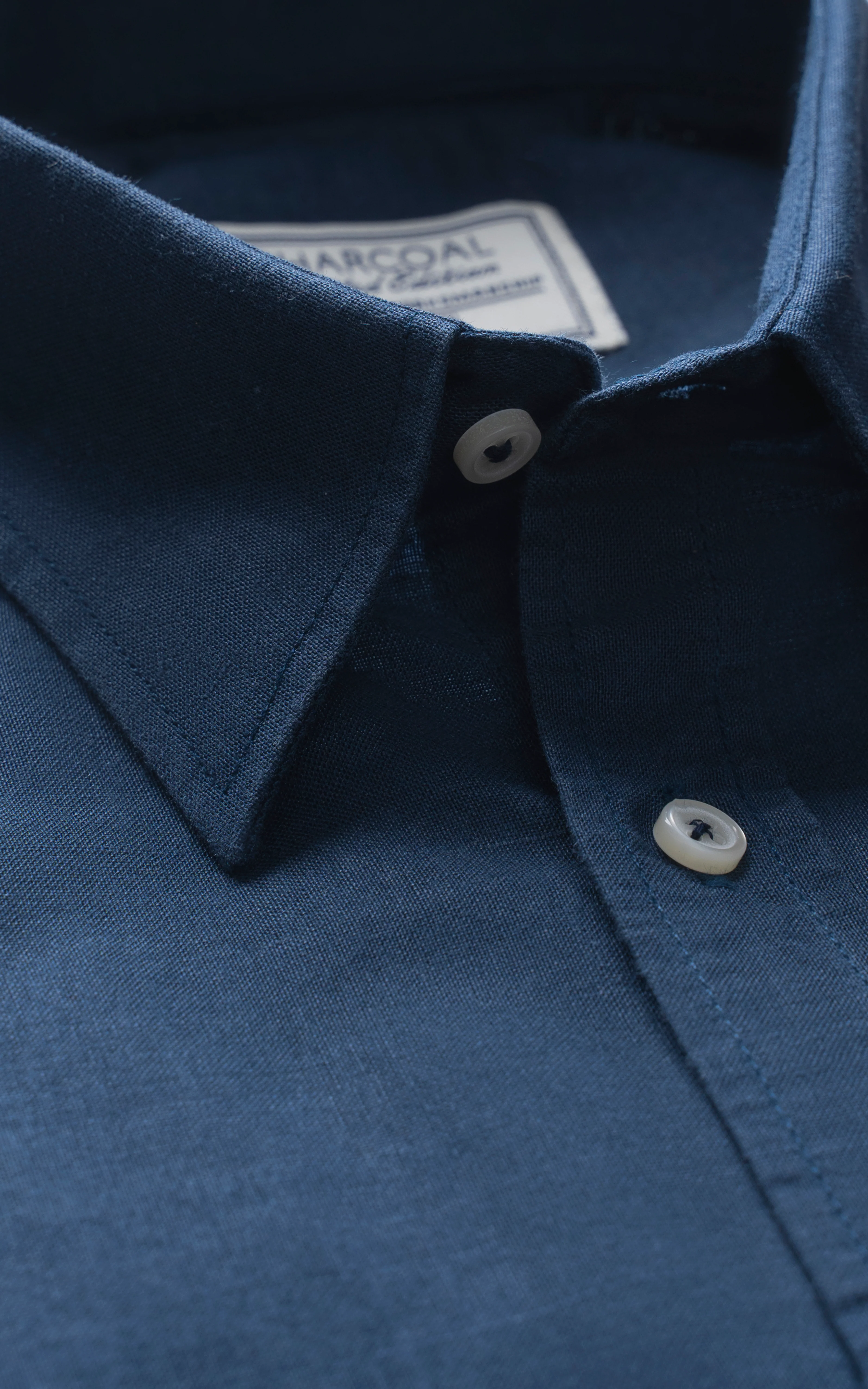 SMART FIT LINEN LIMITED EDITION SHIRT NAVY - Image 2