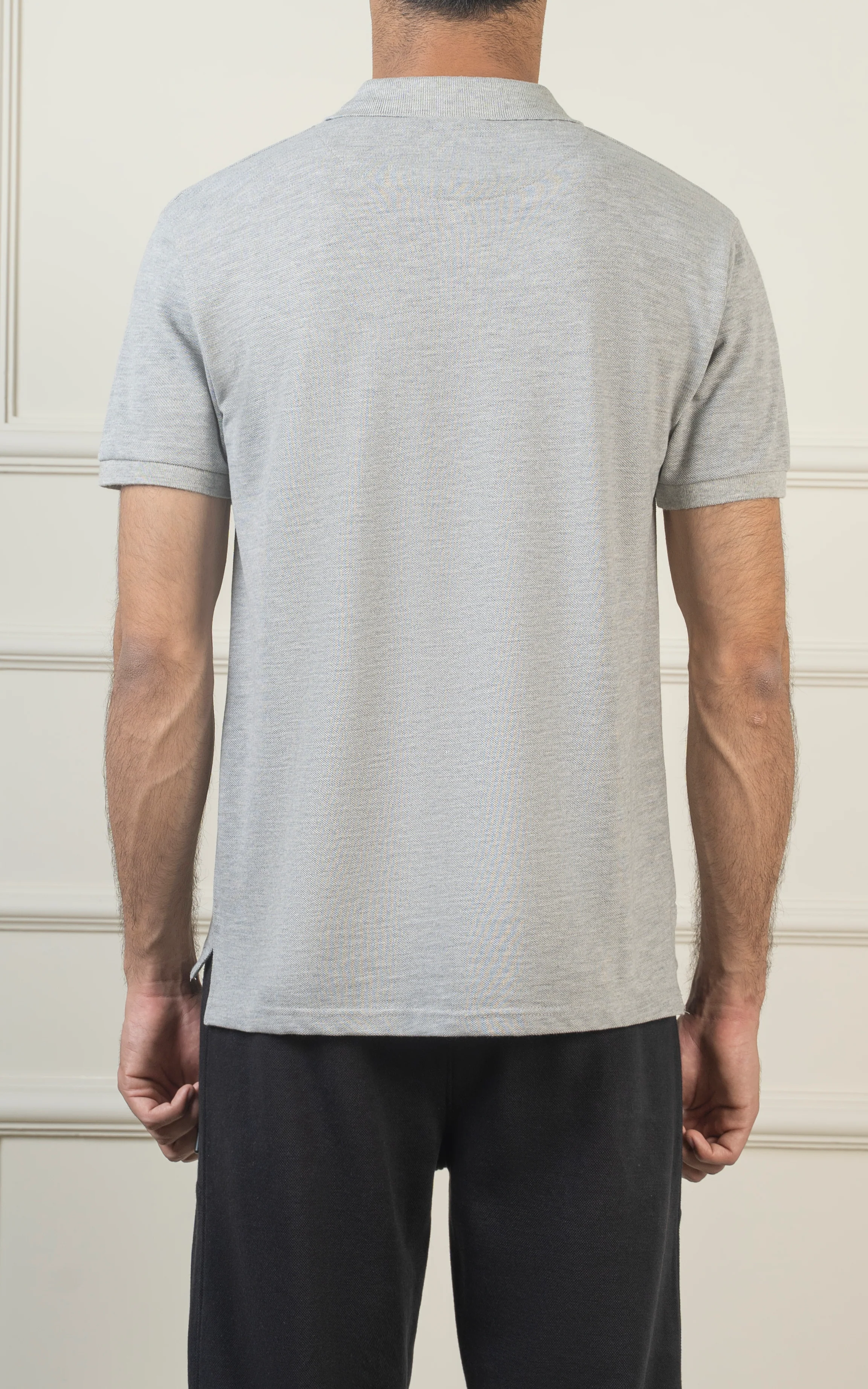 SMART FIT POLO HEATHER GREY - Image 5