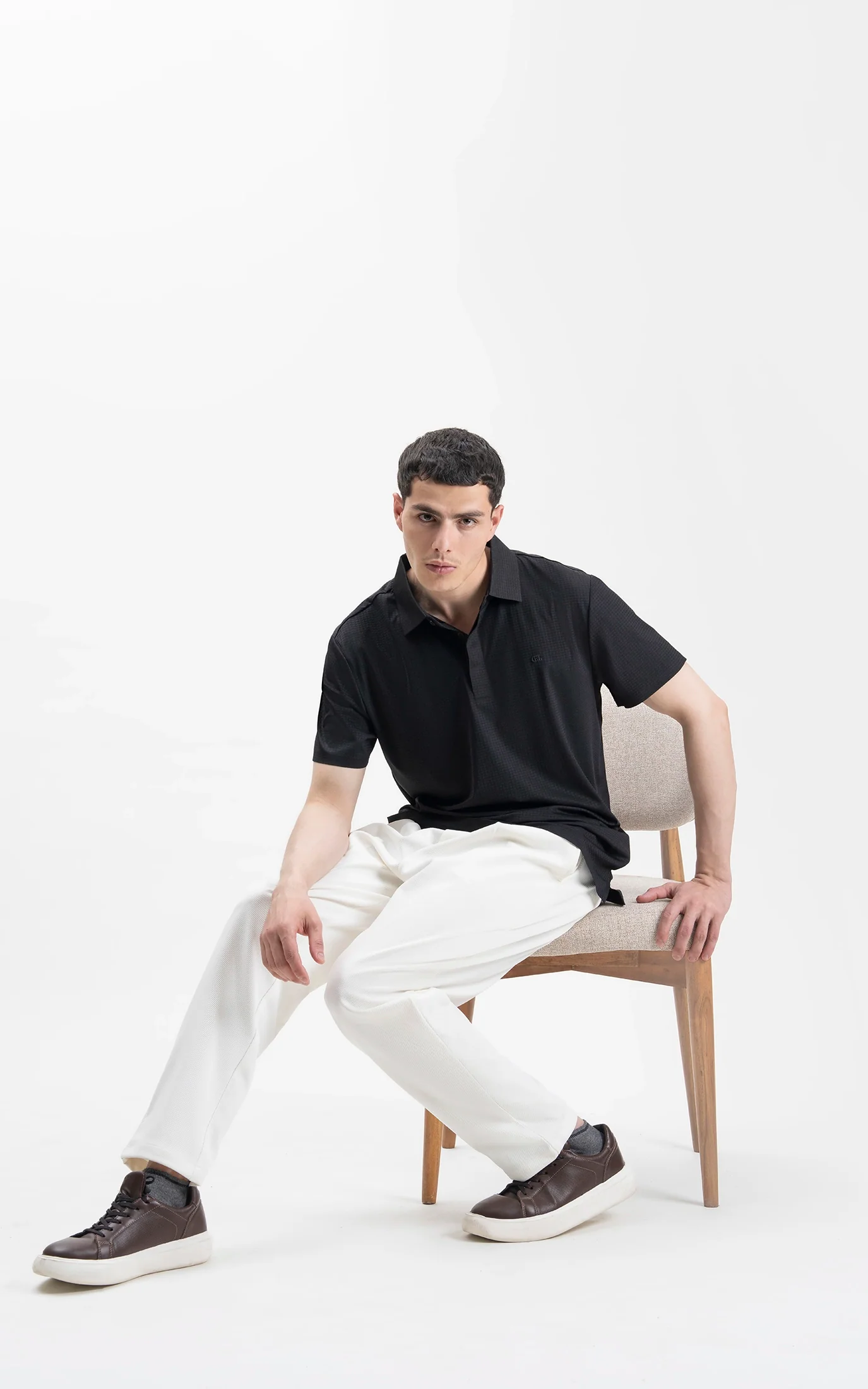 SMART FIT PREMIUM POLO SHIRT BLACK - Image 3