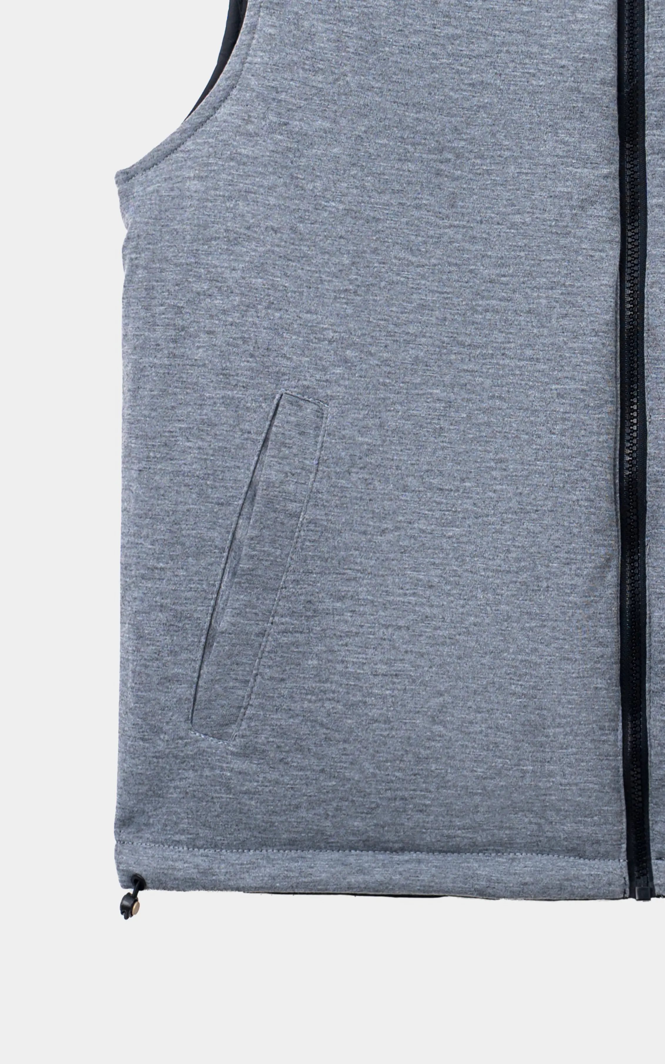 SMART FIT SLEEVELESS REVERSIBLE JACKET BLACK GREY - Image 5