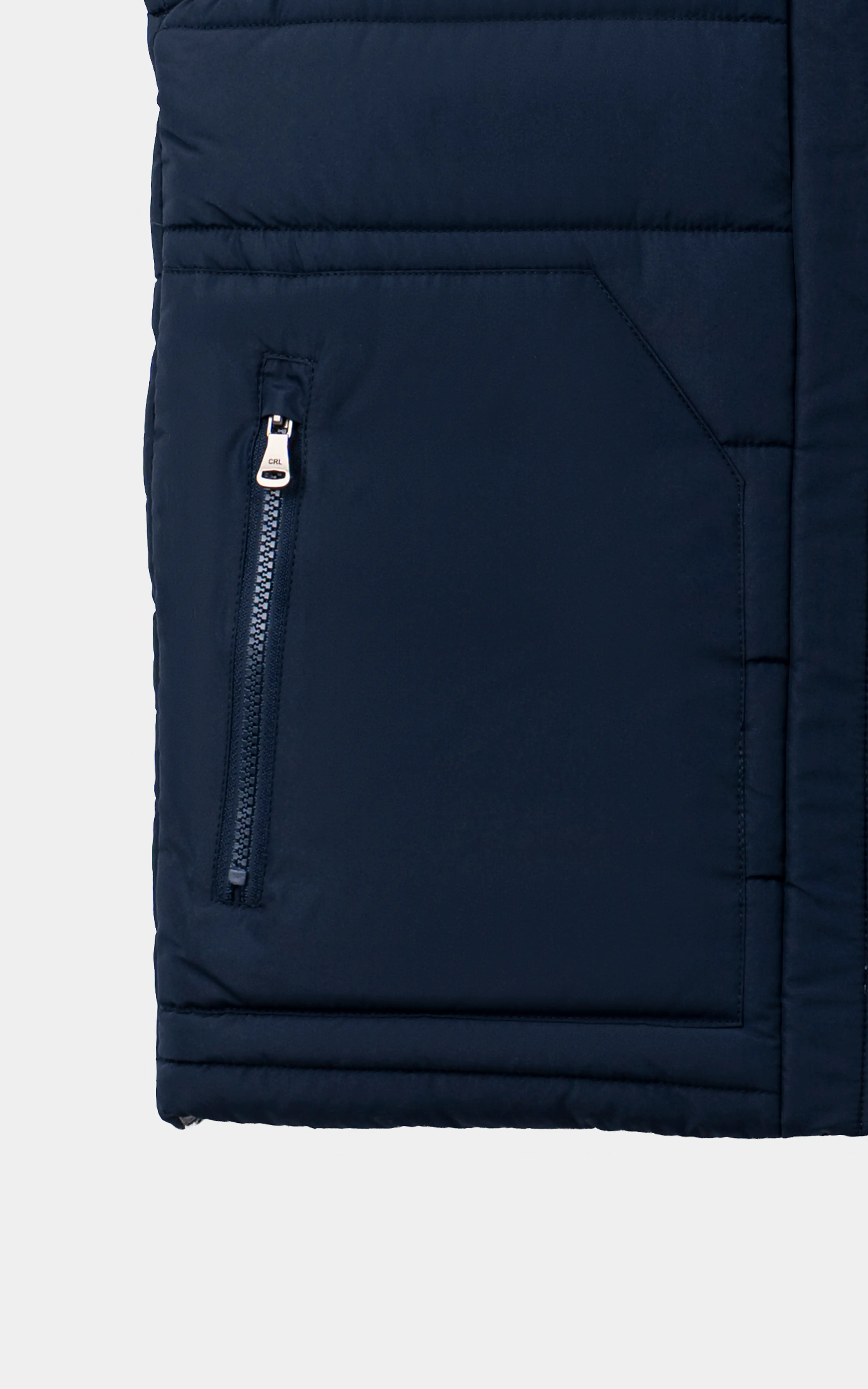 SMART FIT SLEEVELESS REVERSIBLE JACKET NAVY GREY MELANGE - Image 3