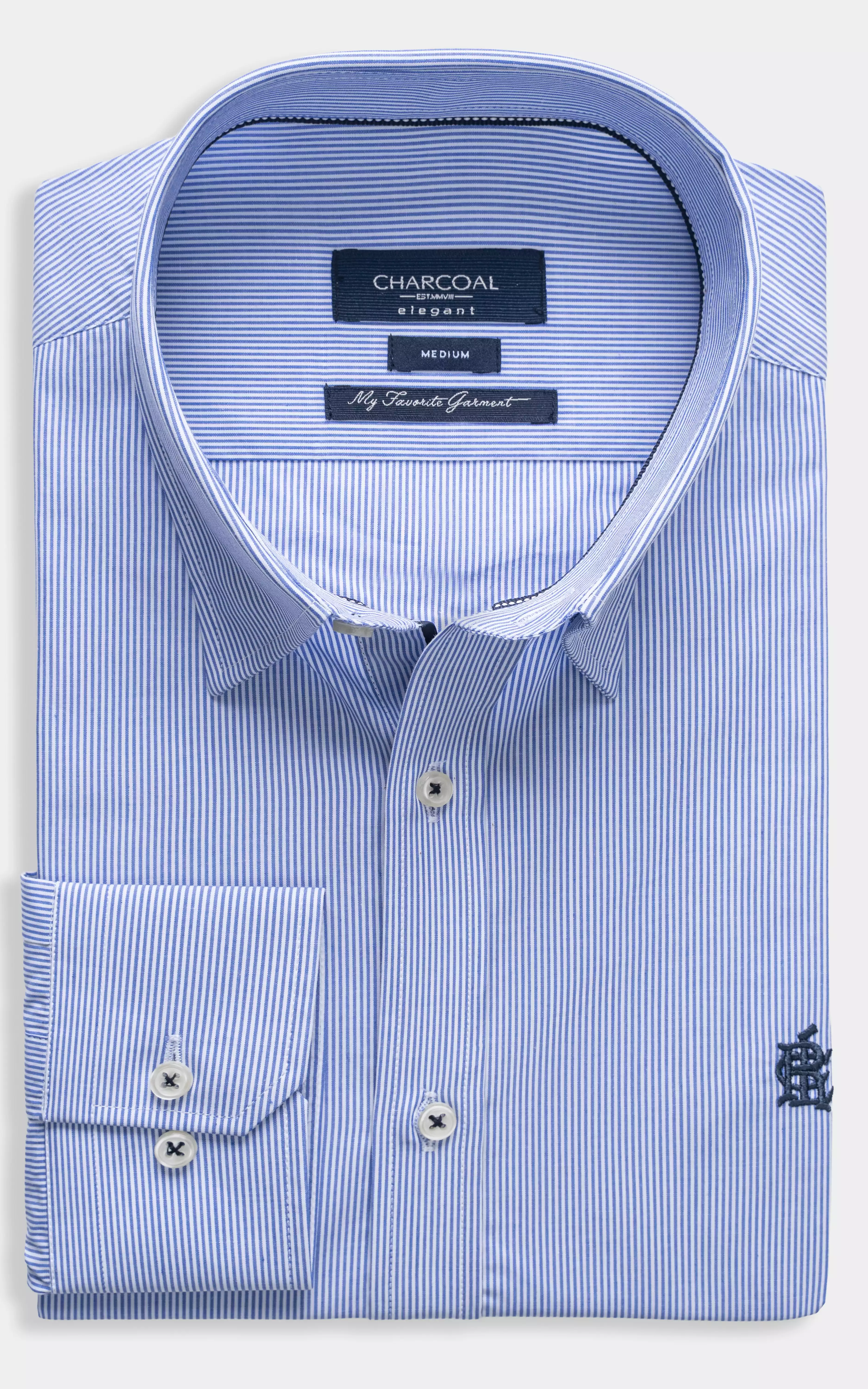 SMART FIT STRIPED SHIRT BLUE STRIPED