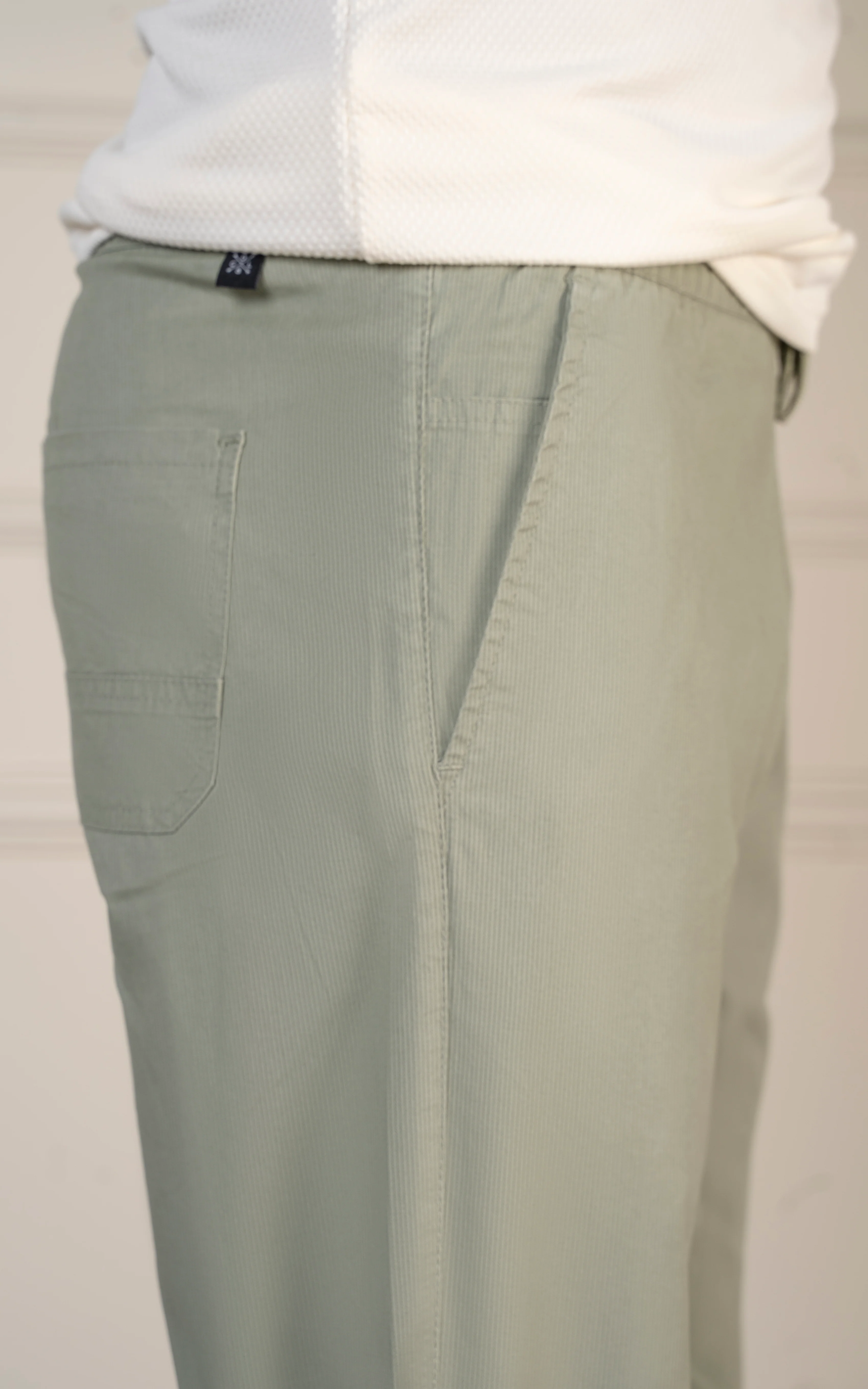 SMART FIT TEXTURED JOGGER TROUSER LIGHT OLIVE - Image 5