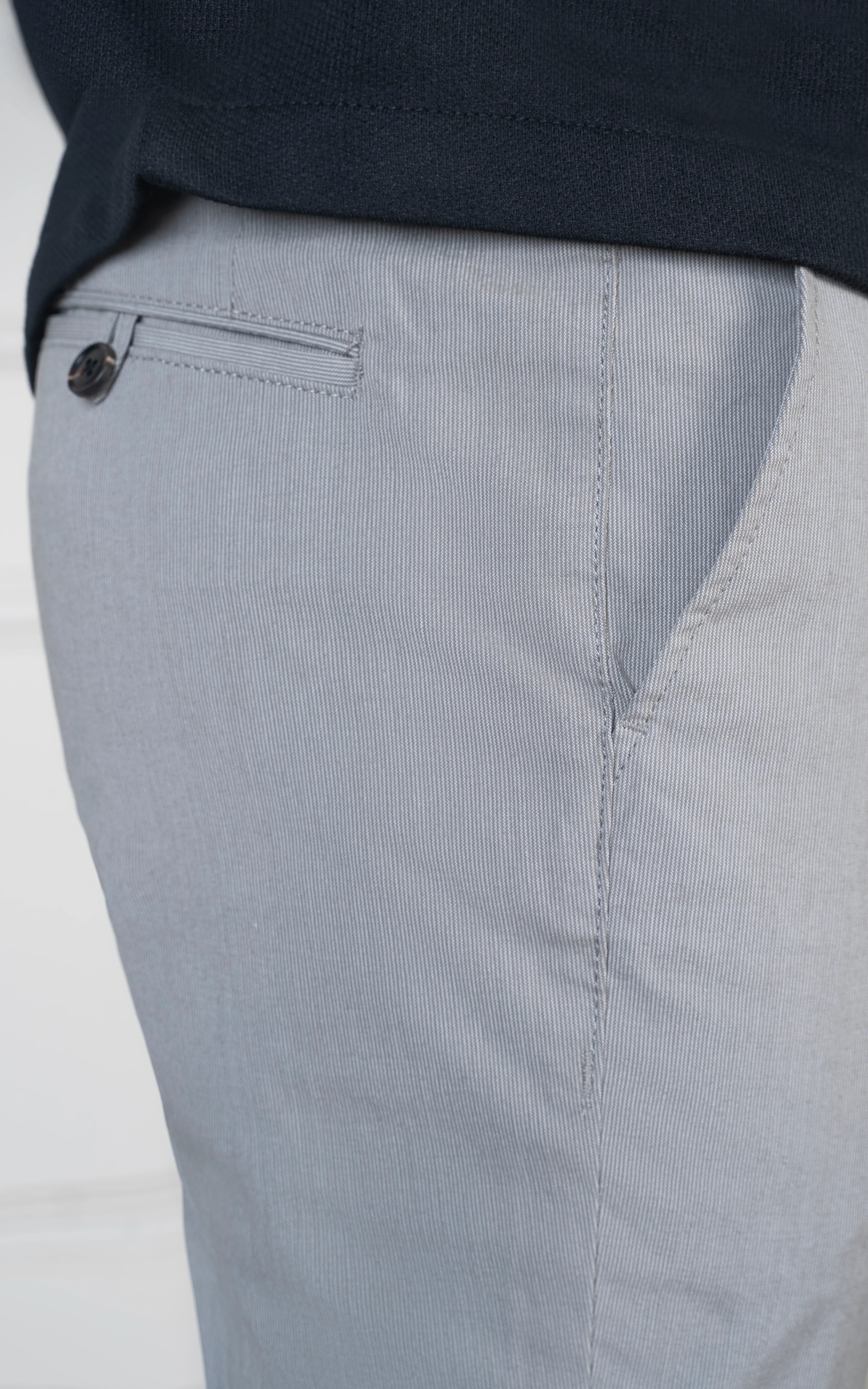 SMART FIT TEXTURED PANT LIGHT GREY - Image 5