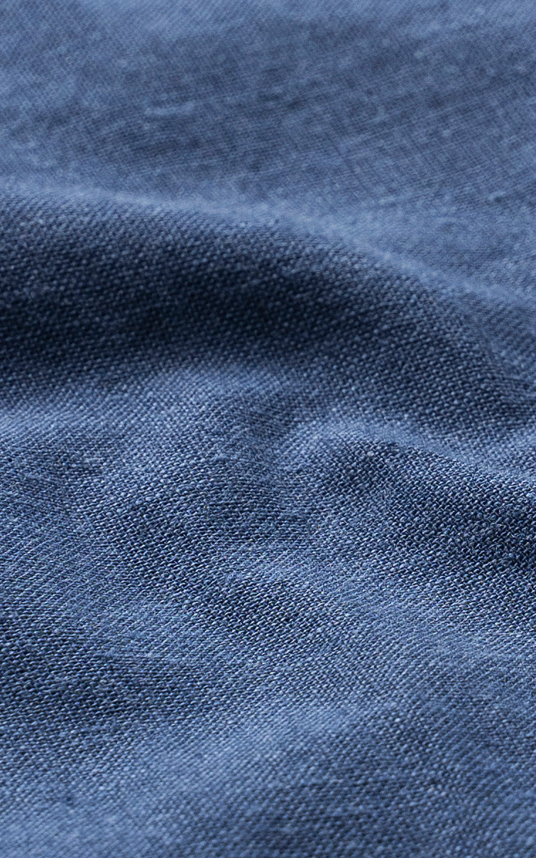 BUTTON DOWN COLLAR SHIRT SMART SHIRT BLUE - Image 3