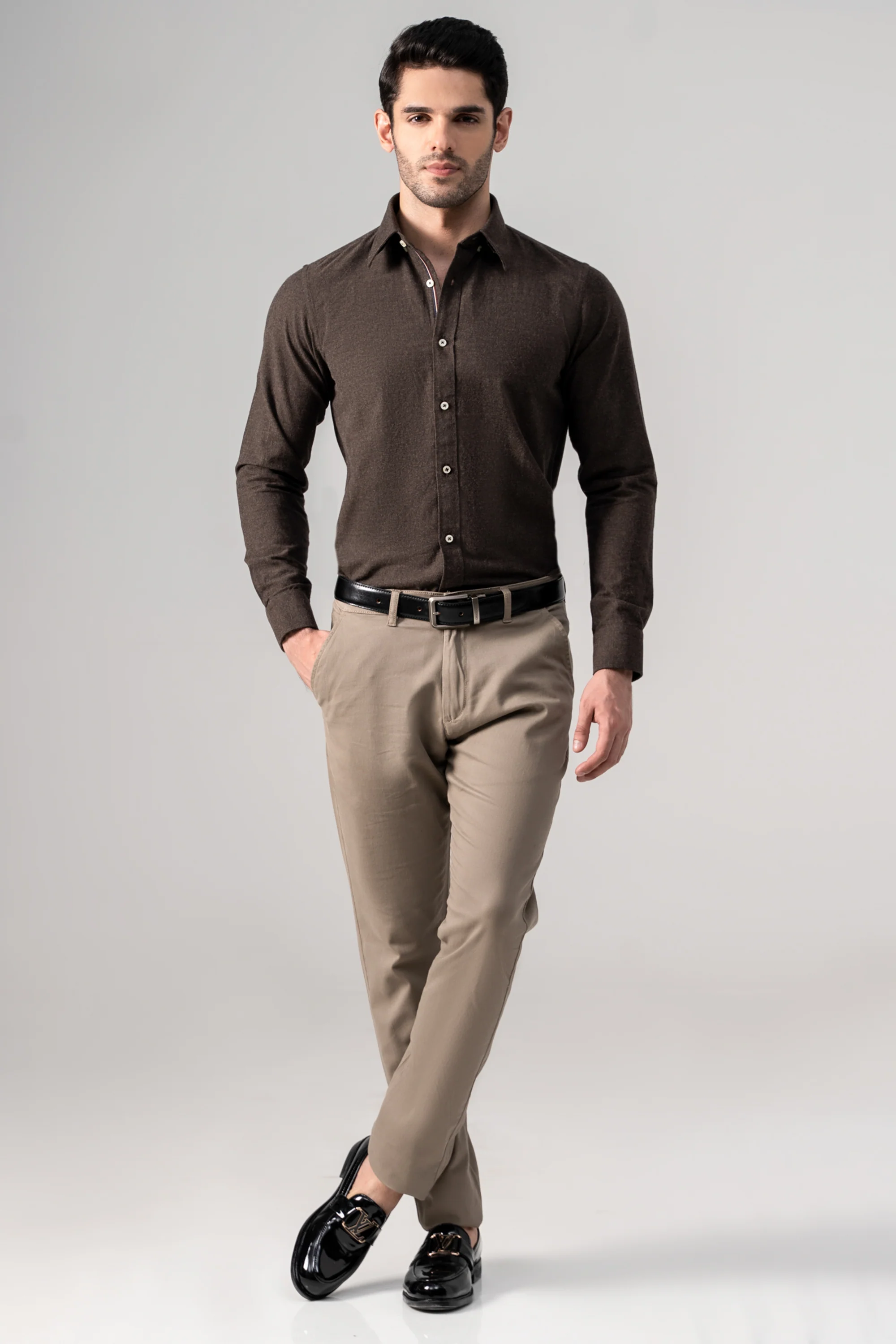 SMART SHIRT BROWN