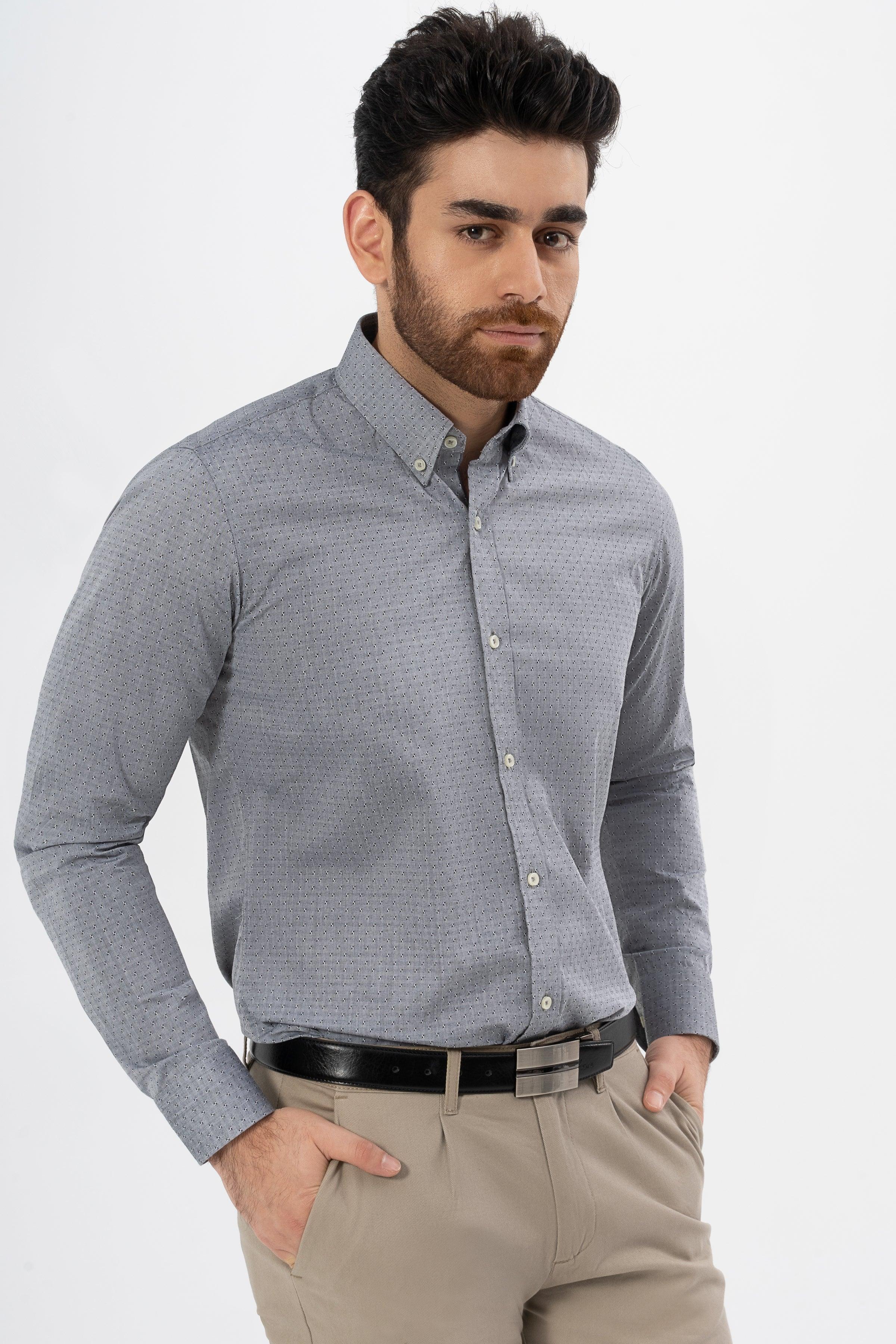 SMART SHIRT CHAMBRAY GREY - Image 3