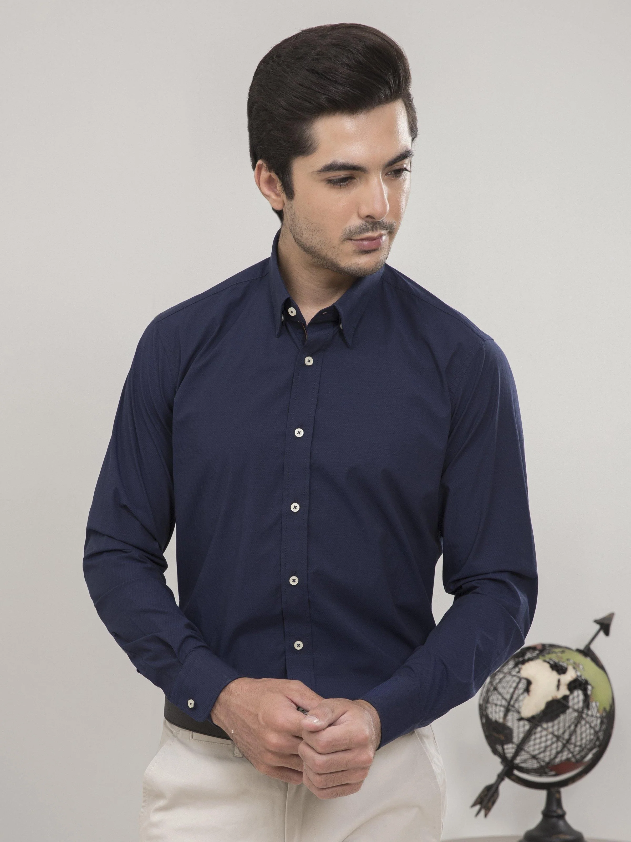 SMART SHIRT FULL SLEEVE NAVY BLUE
