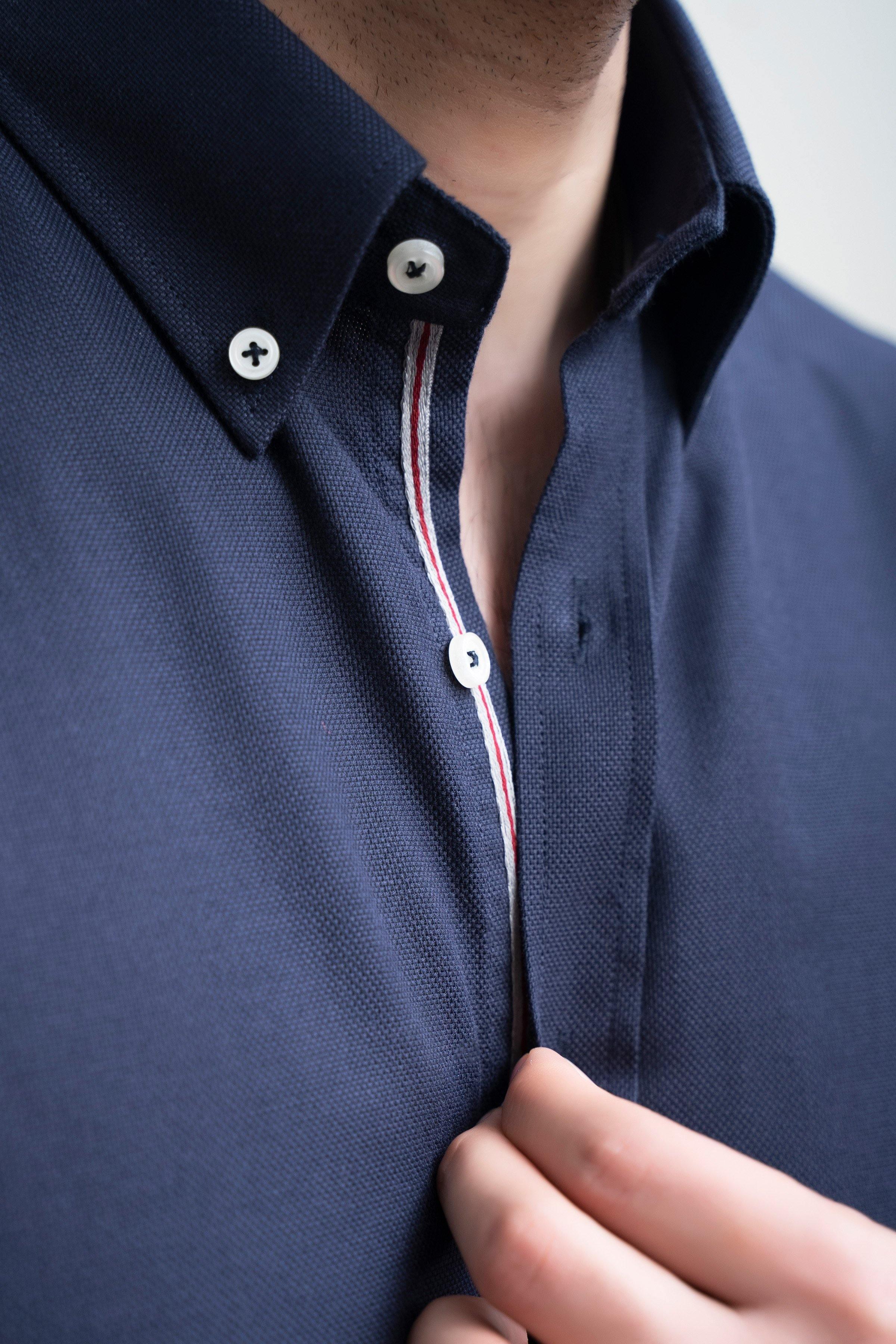 SMART SHIRT FULL SLEEVE BUTTON DOWN NAVY - Image 6