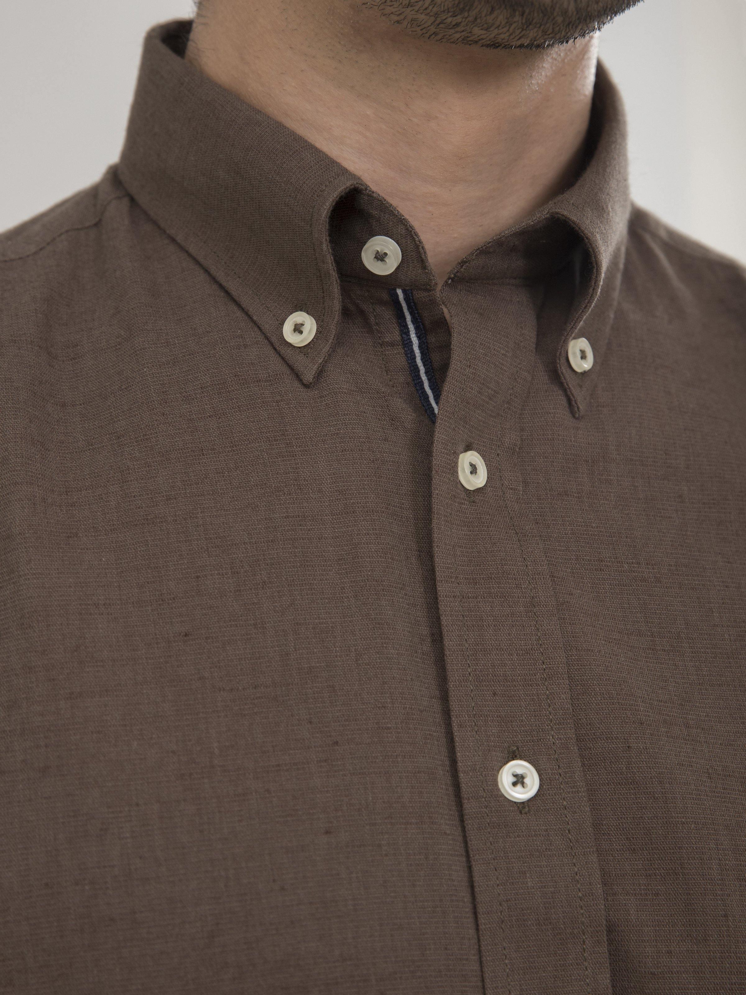 SMART SHIRT FULL SLEEVE GREEN KHAKI - Image 2