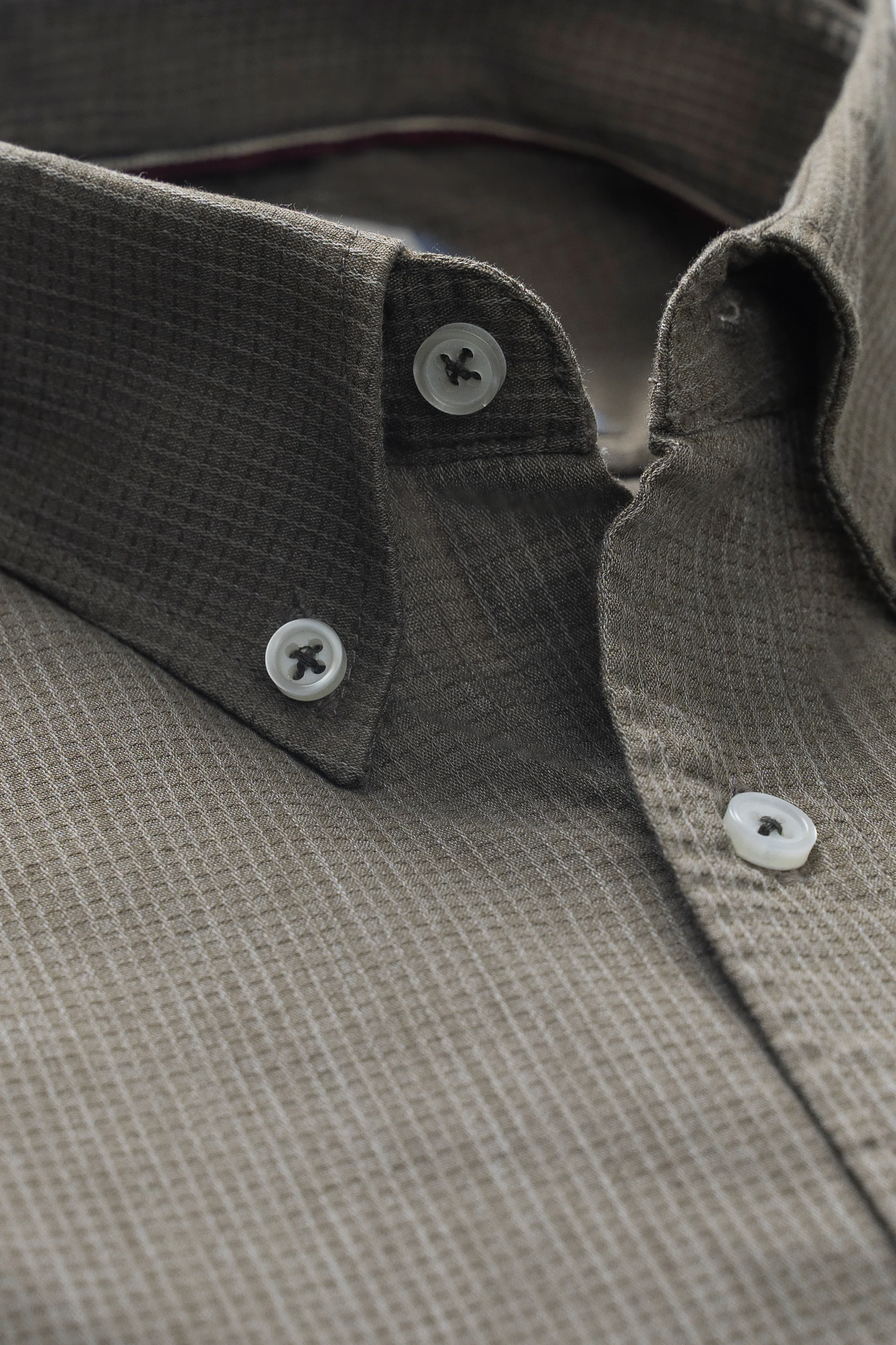 BUTTON DOWN COLLAR SMART SHIRT GREEN - Image 2