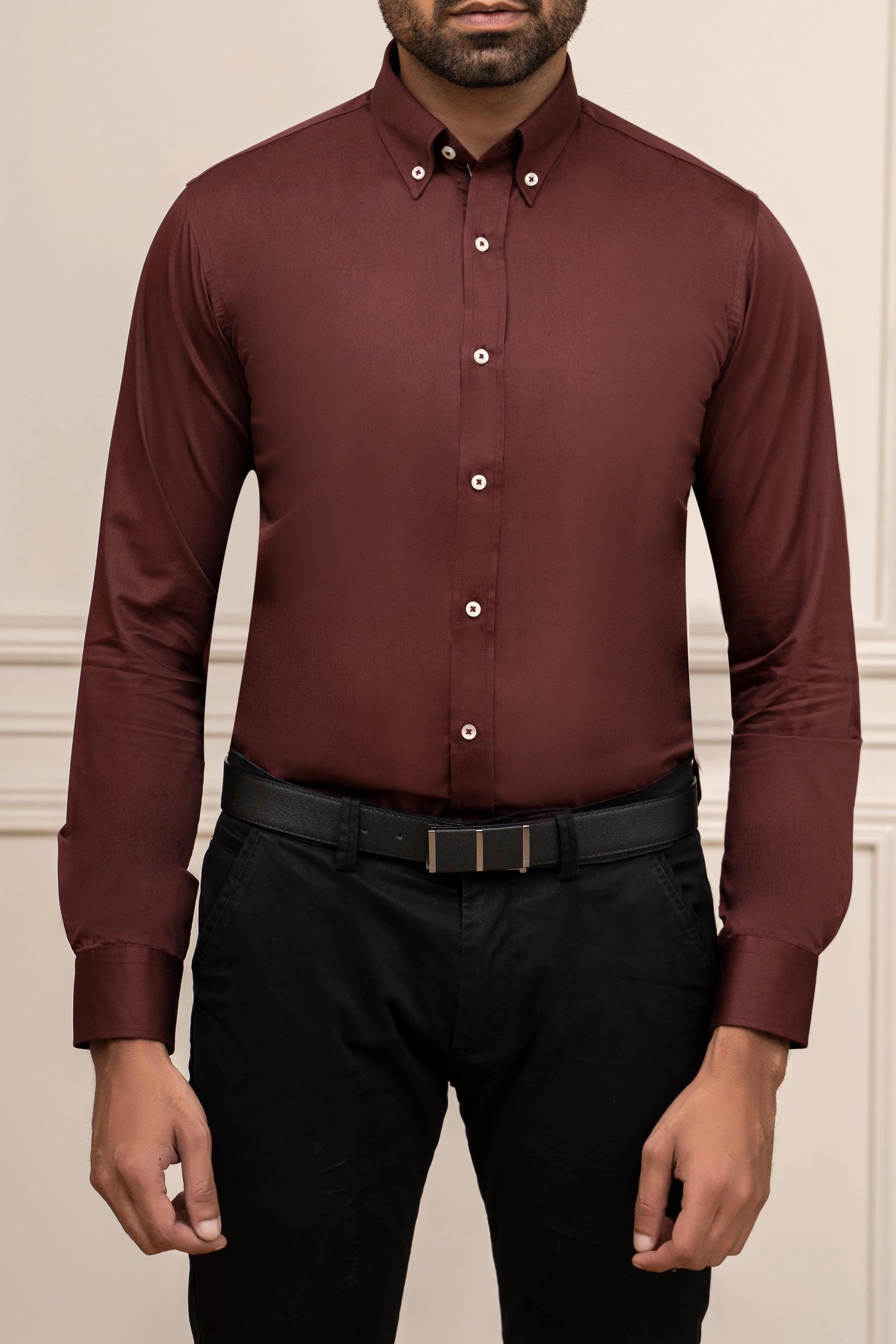 SMART SHIRT MAROON