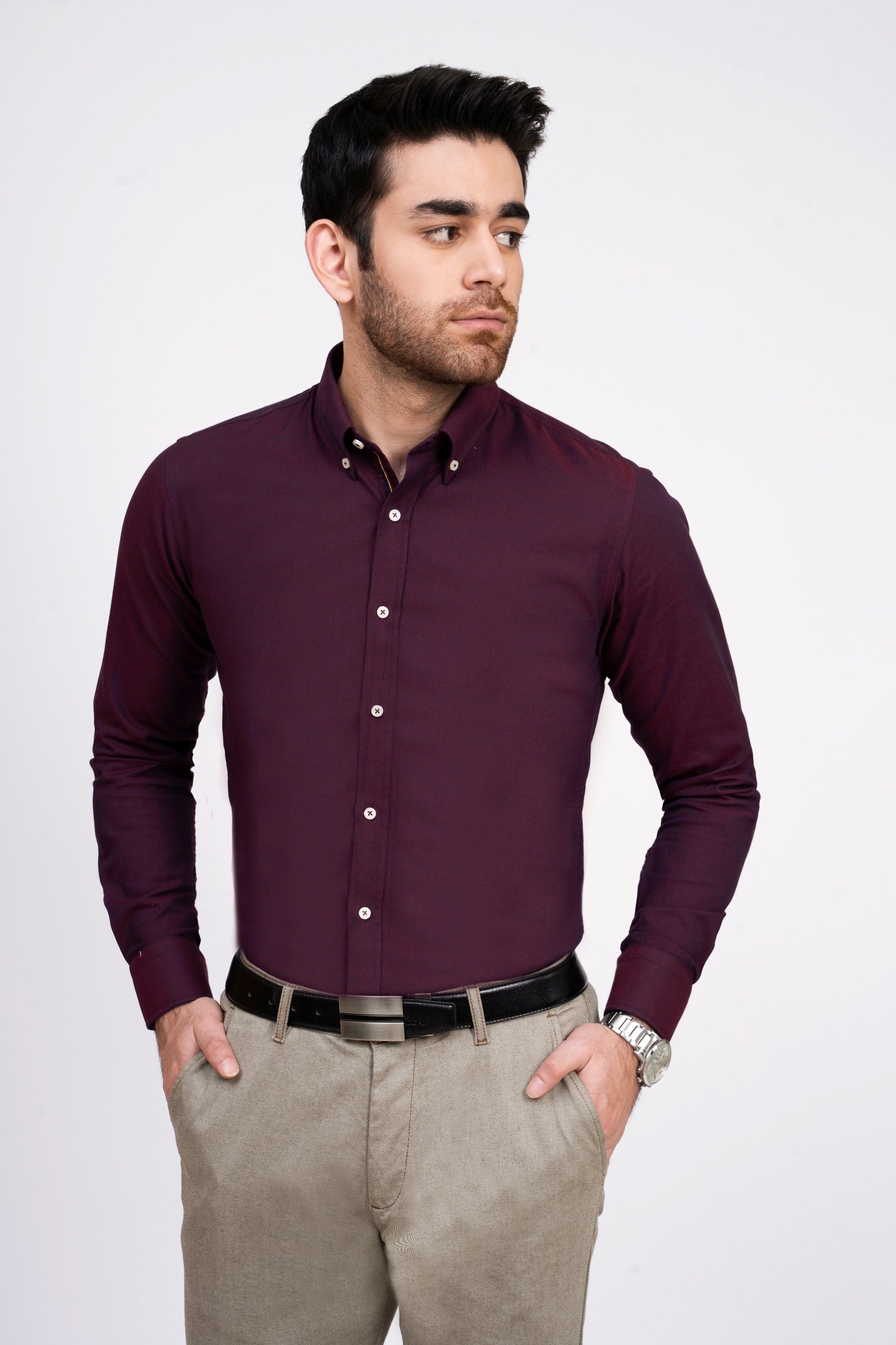 SMART SHIRT MAROON - Image 2
