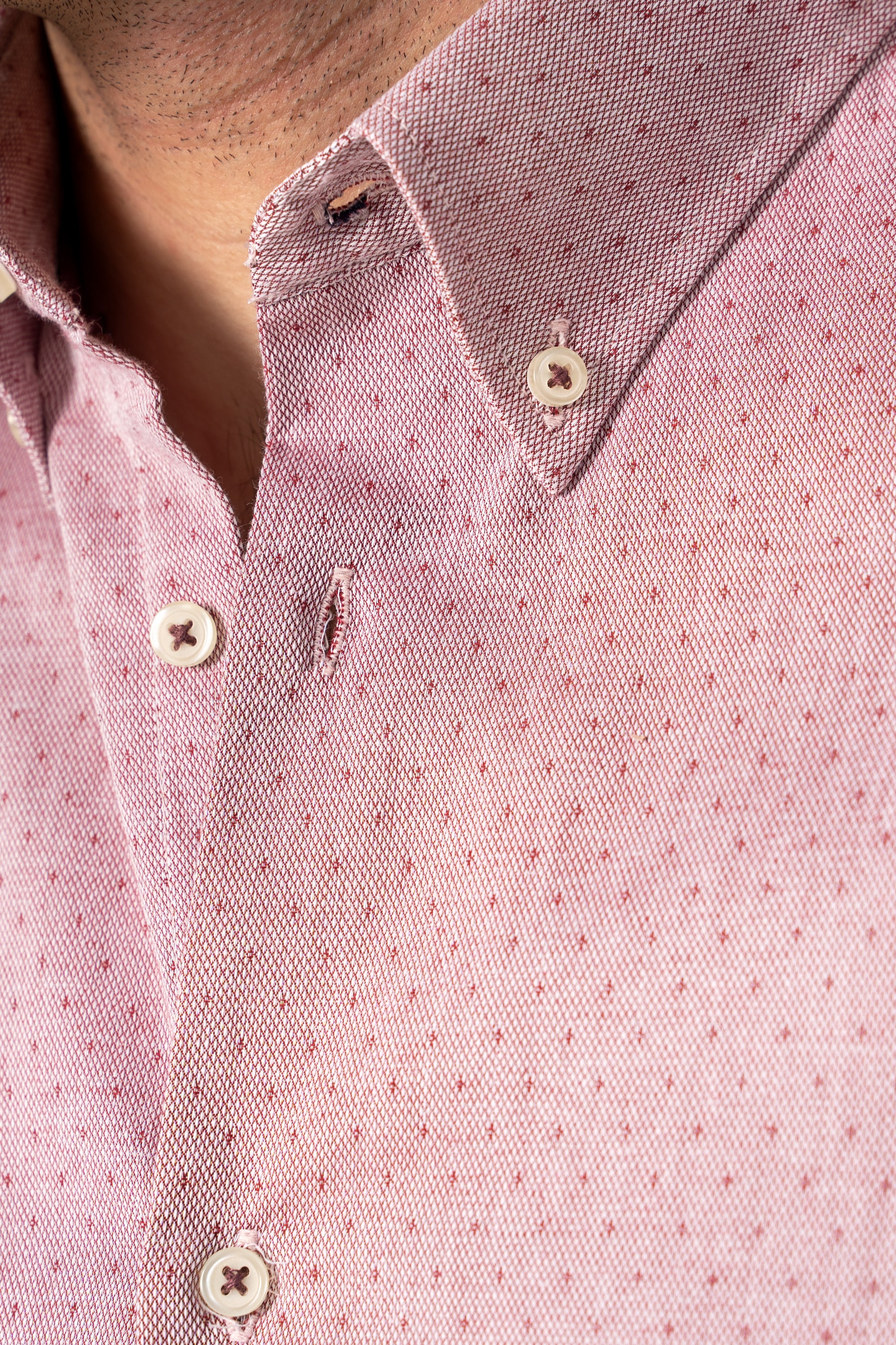 SMART SHIRT MAROON TEXTURED - Image 5