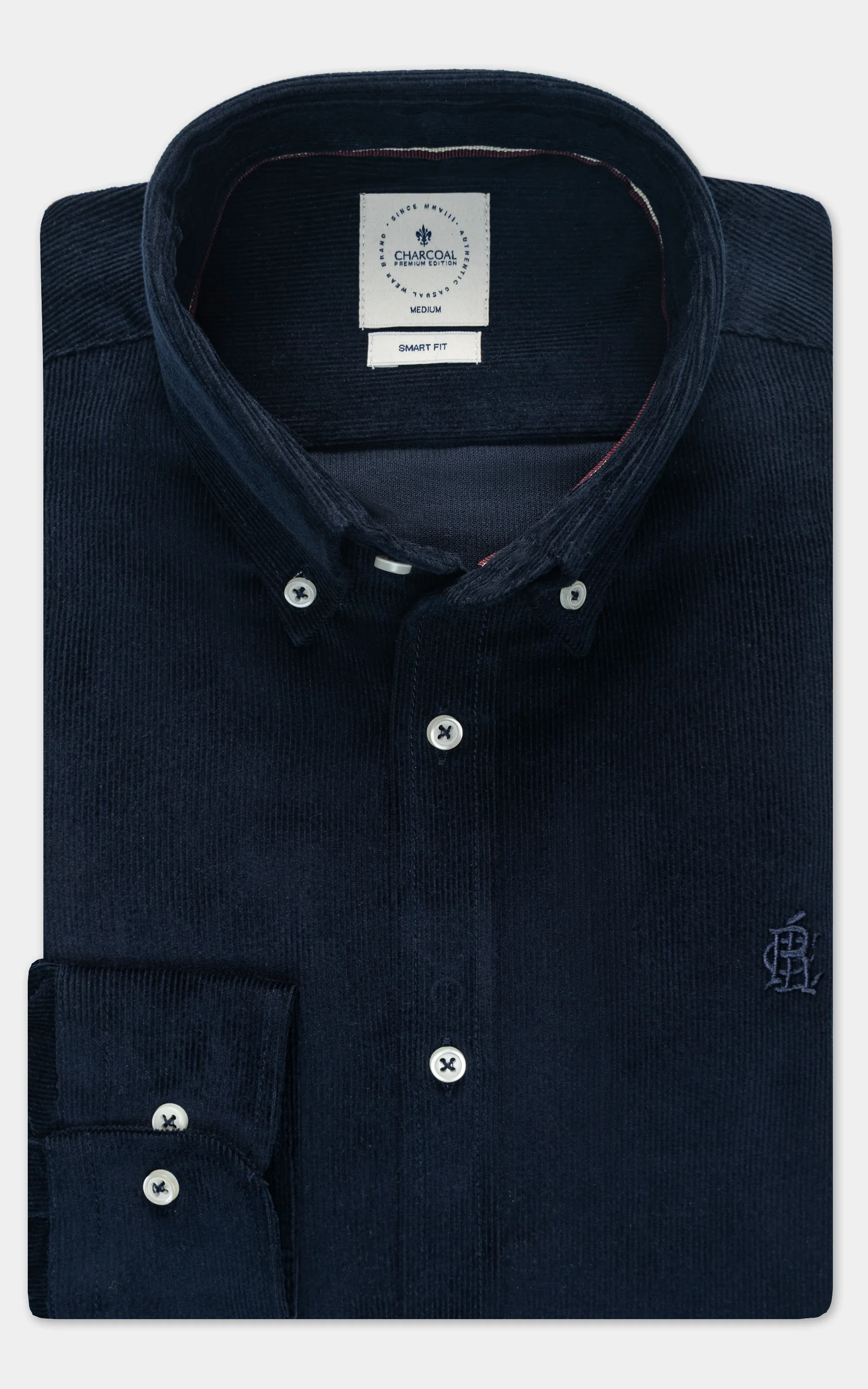 SMART CORDUROY SHIRT NAVY