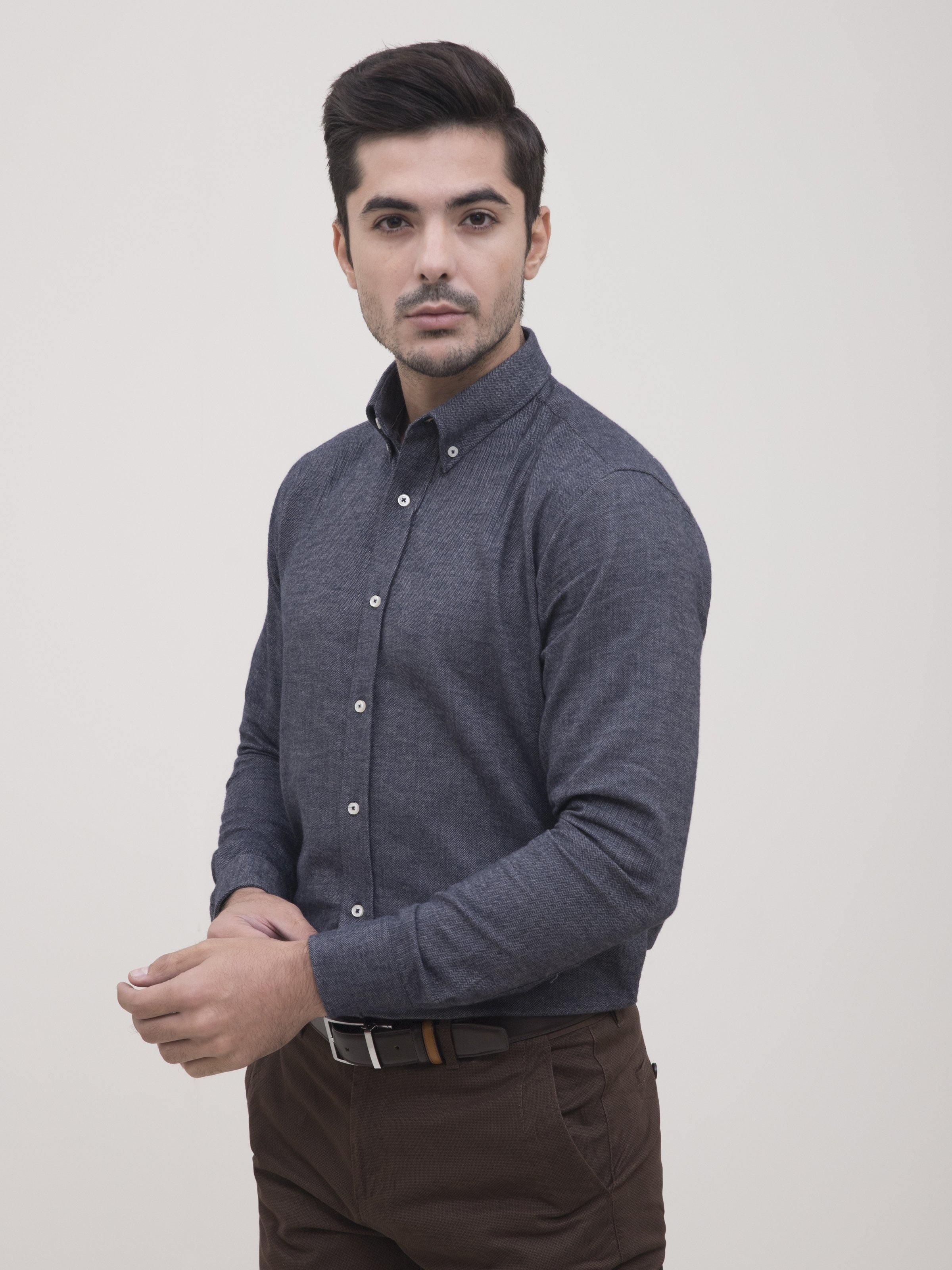 SMART SHIRT NAVY GREY - Image 2