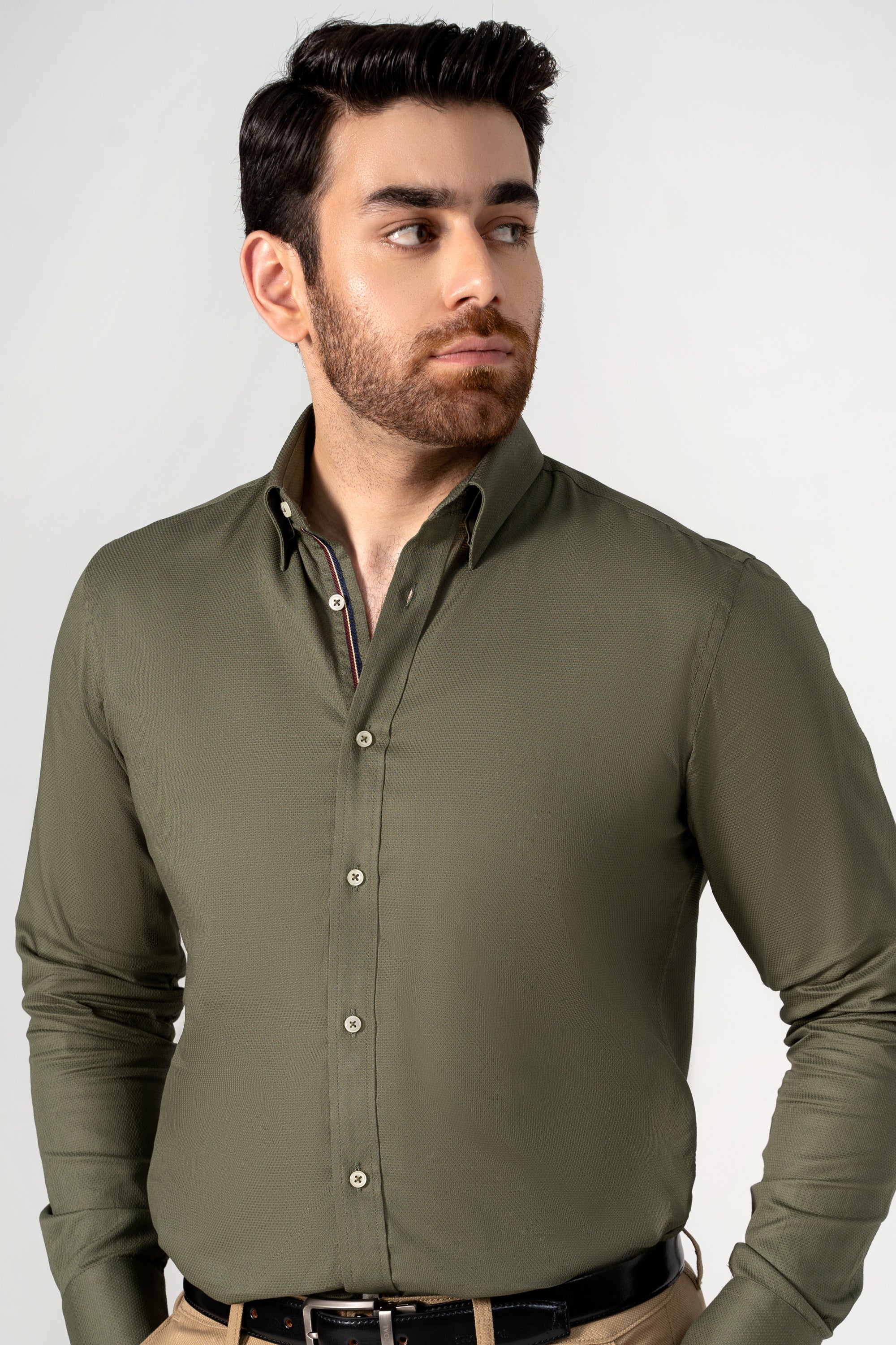 SMART SHIRT OLIVE - Image 2