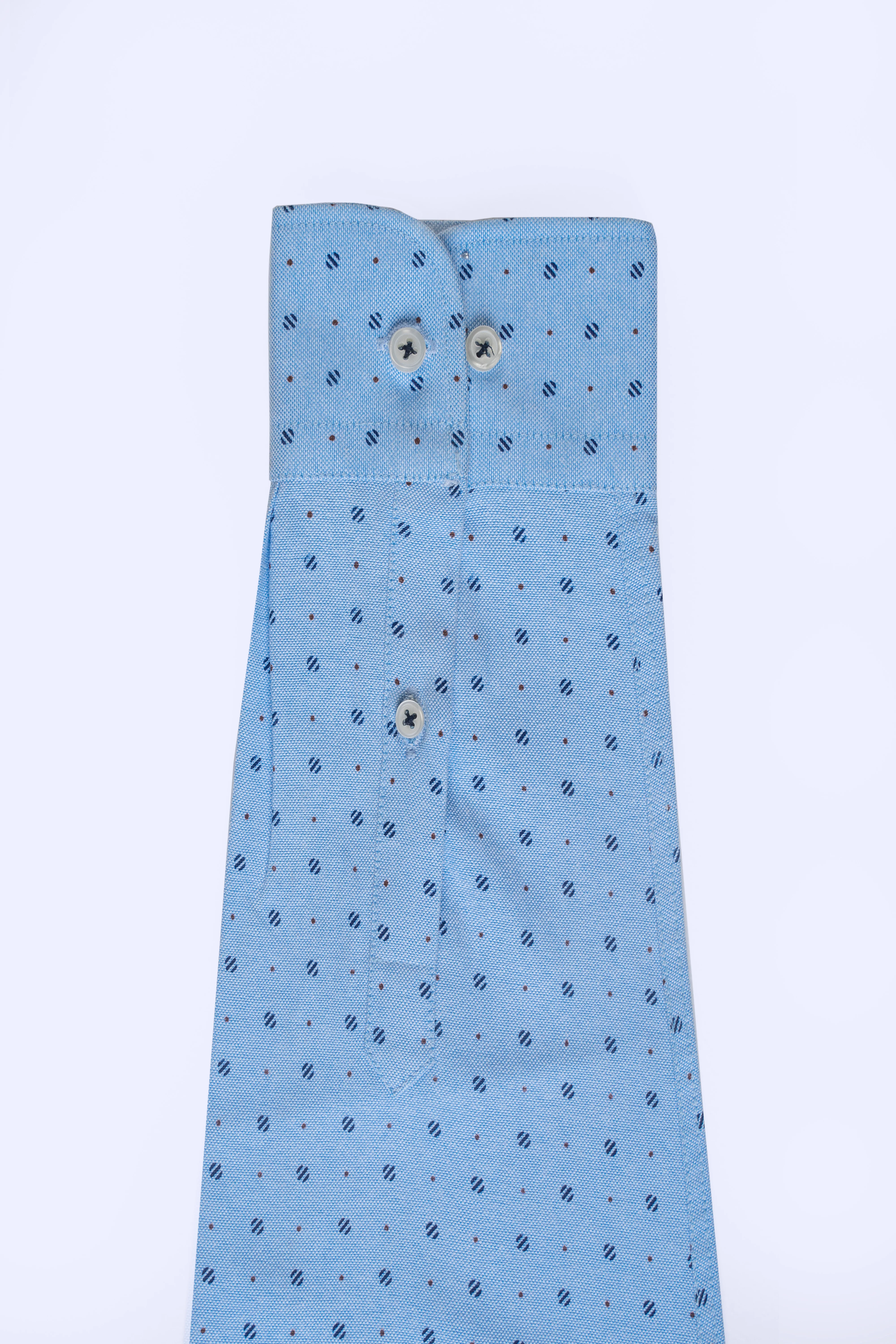 HIDDEN BUTTON DOWN COLLAR  SHIRT SKY BLUE - Image 4