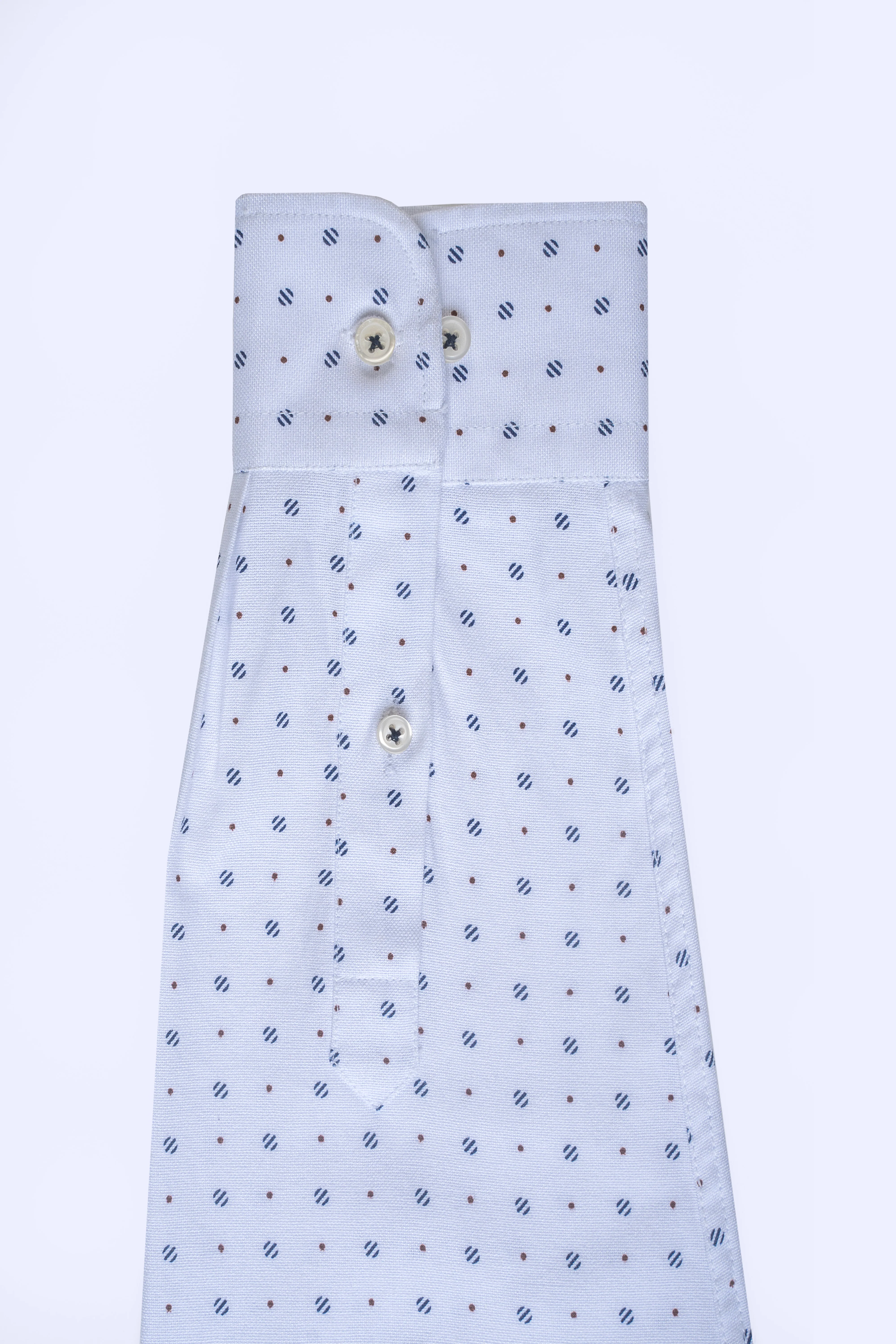 HIDDEN BUTTON DOWN COLLAR SHIRT WHITE - Image 4