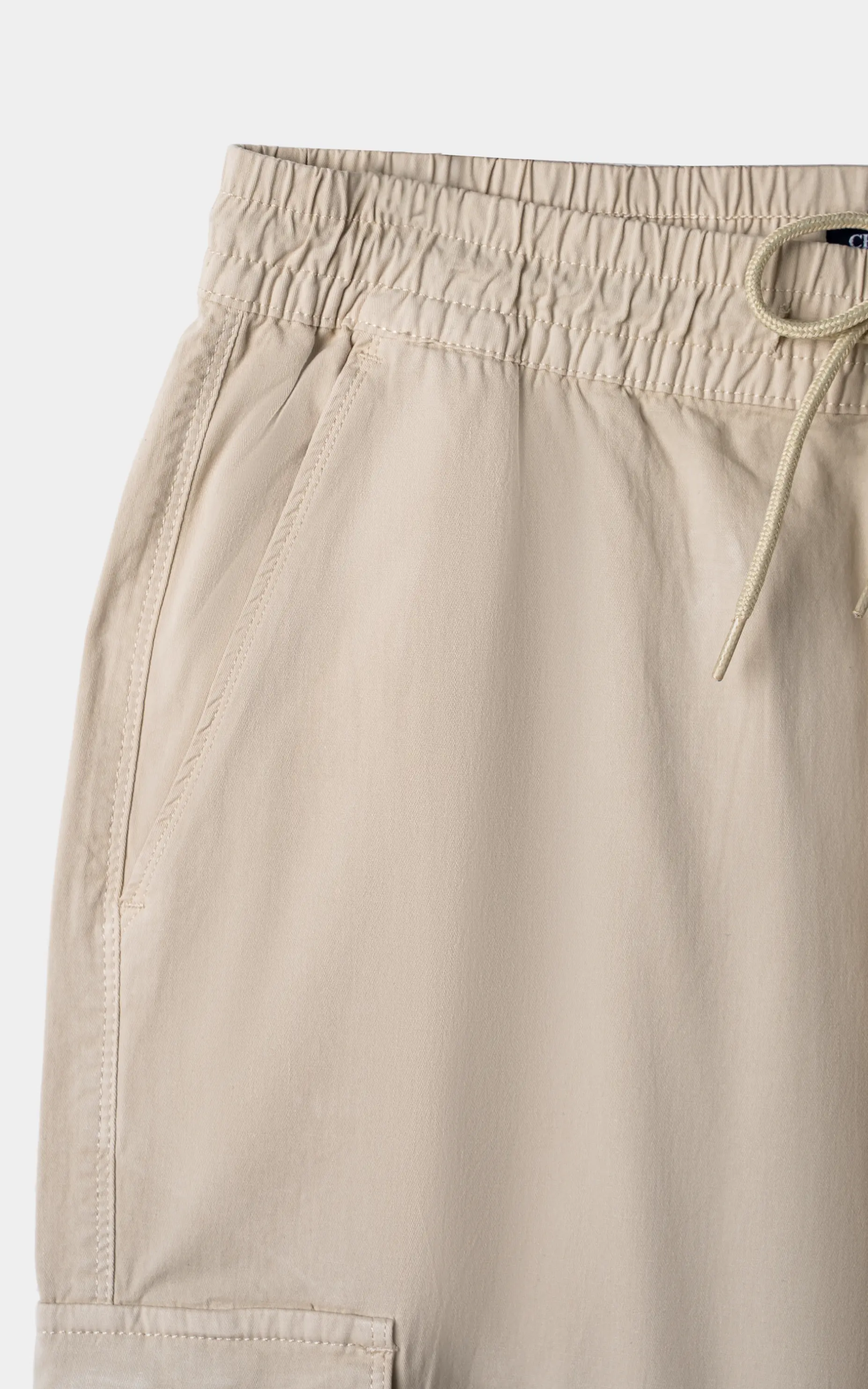 STRAIGHT FIT CARGO TROUSER  BEIGE - Image 4