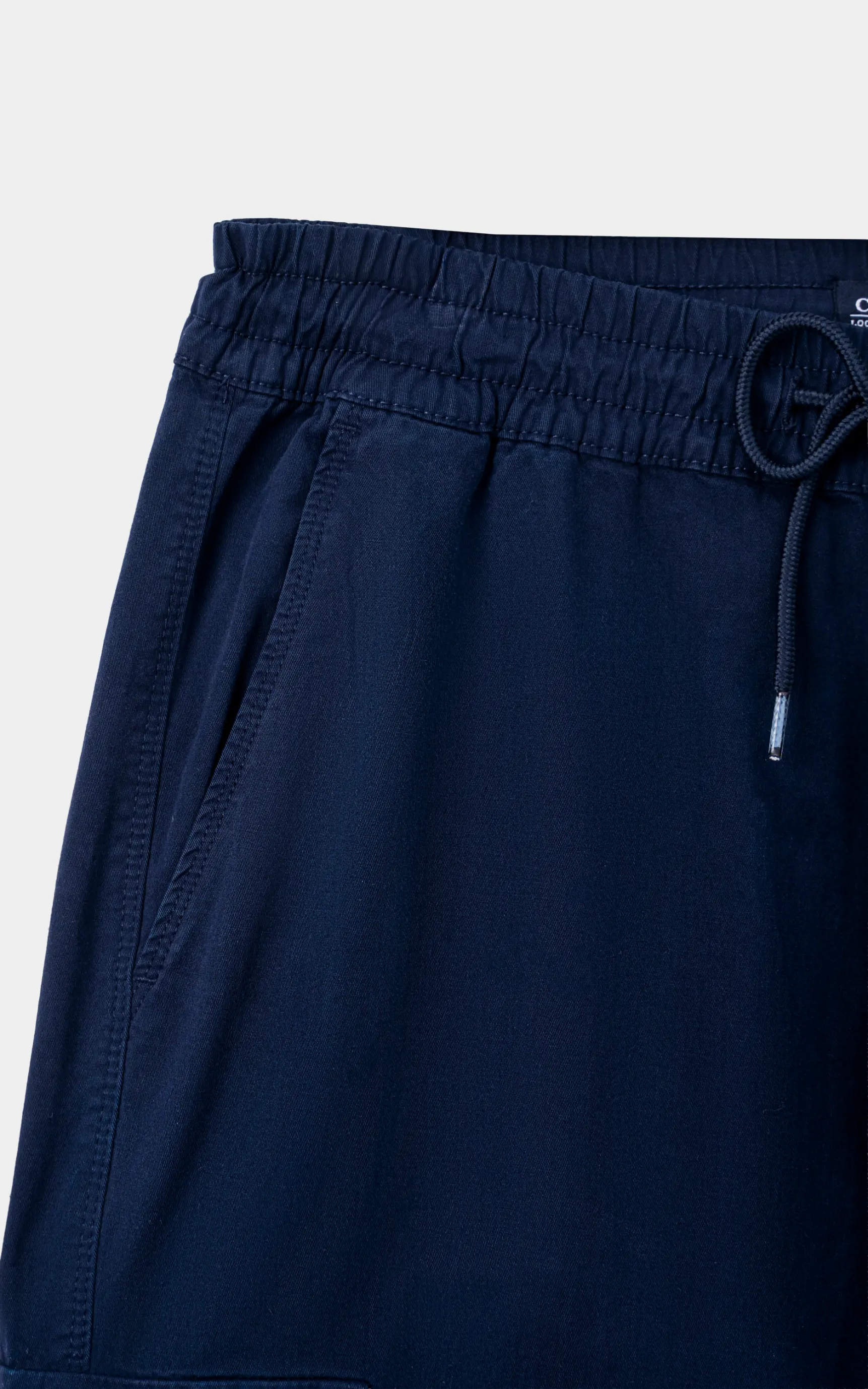 STRAIGHT FIT CARGO TROUSER NAVY - Image 3