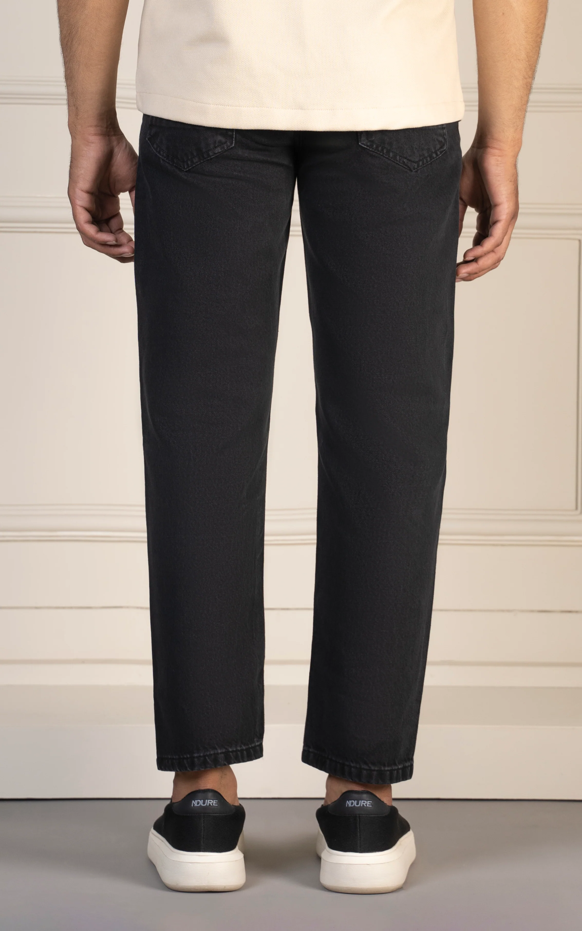 REGULAR STRAIGHT FIT JEAN DARK GREY - Image 3