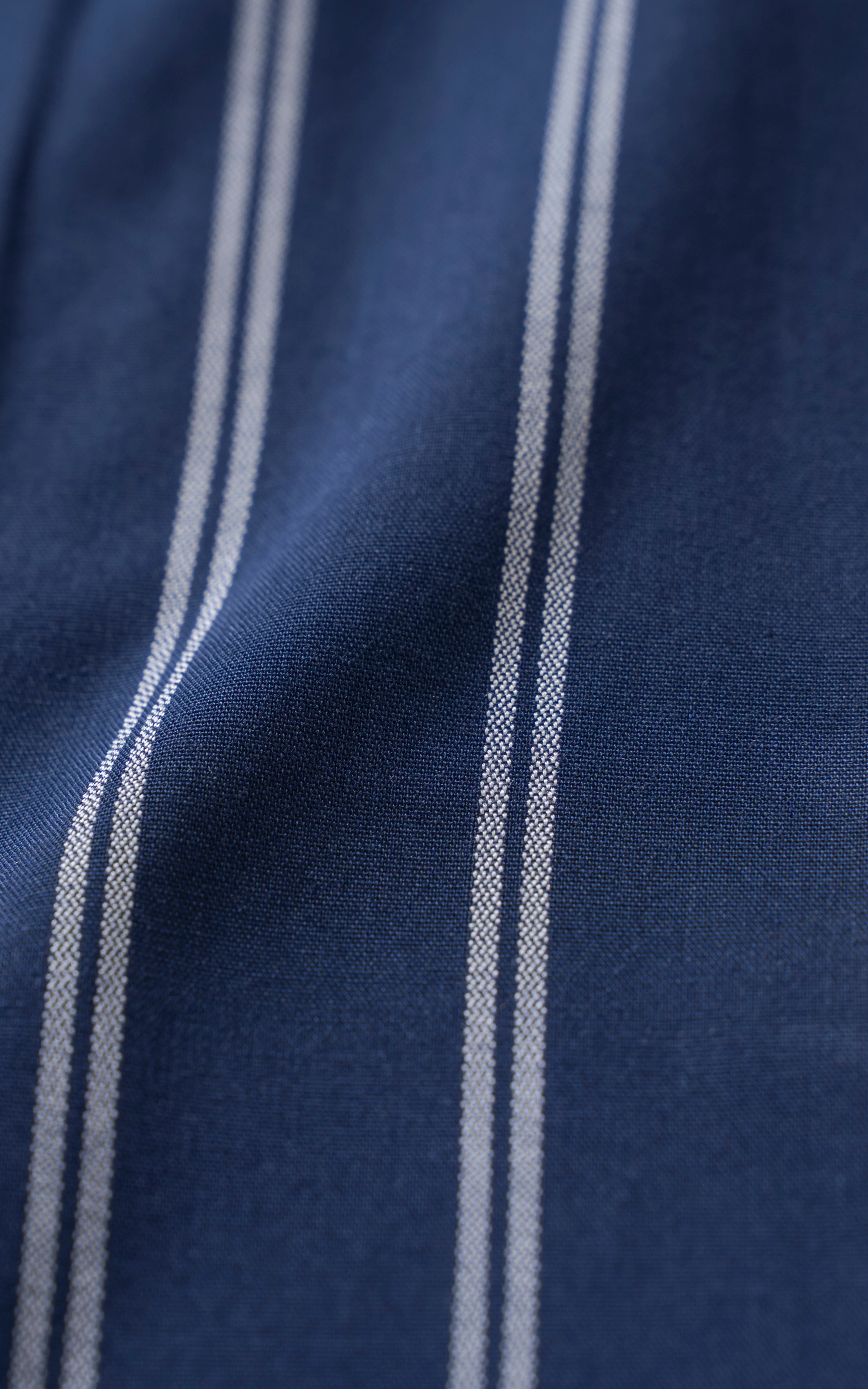STRIPPED RELAXED FIT SHIRT NAVY STRIPE - Image 3