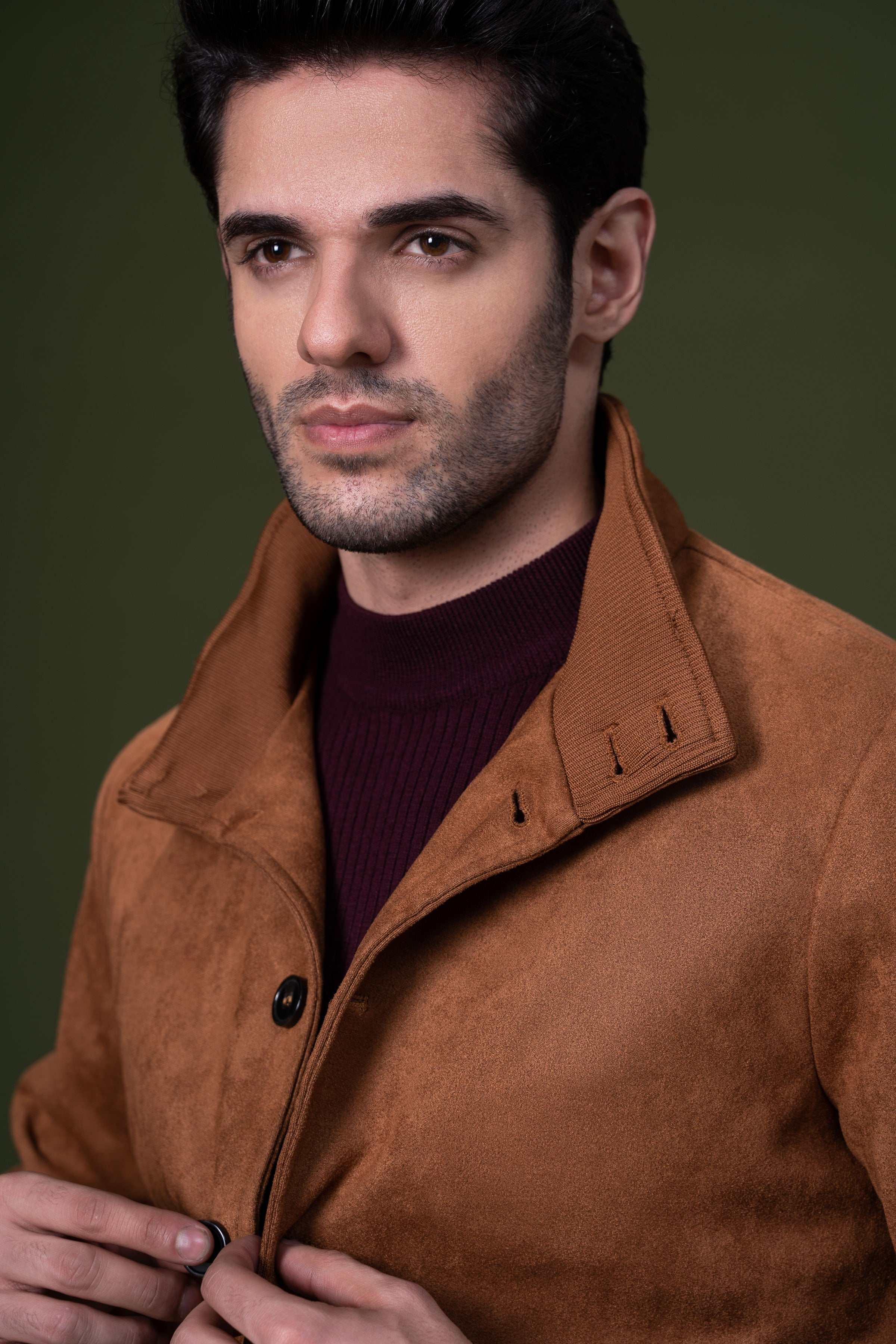 SUEDE JACKET BROWN - Image 4