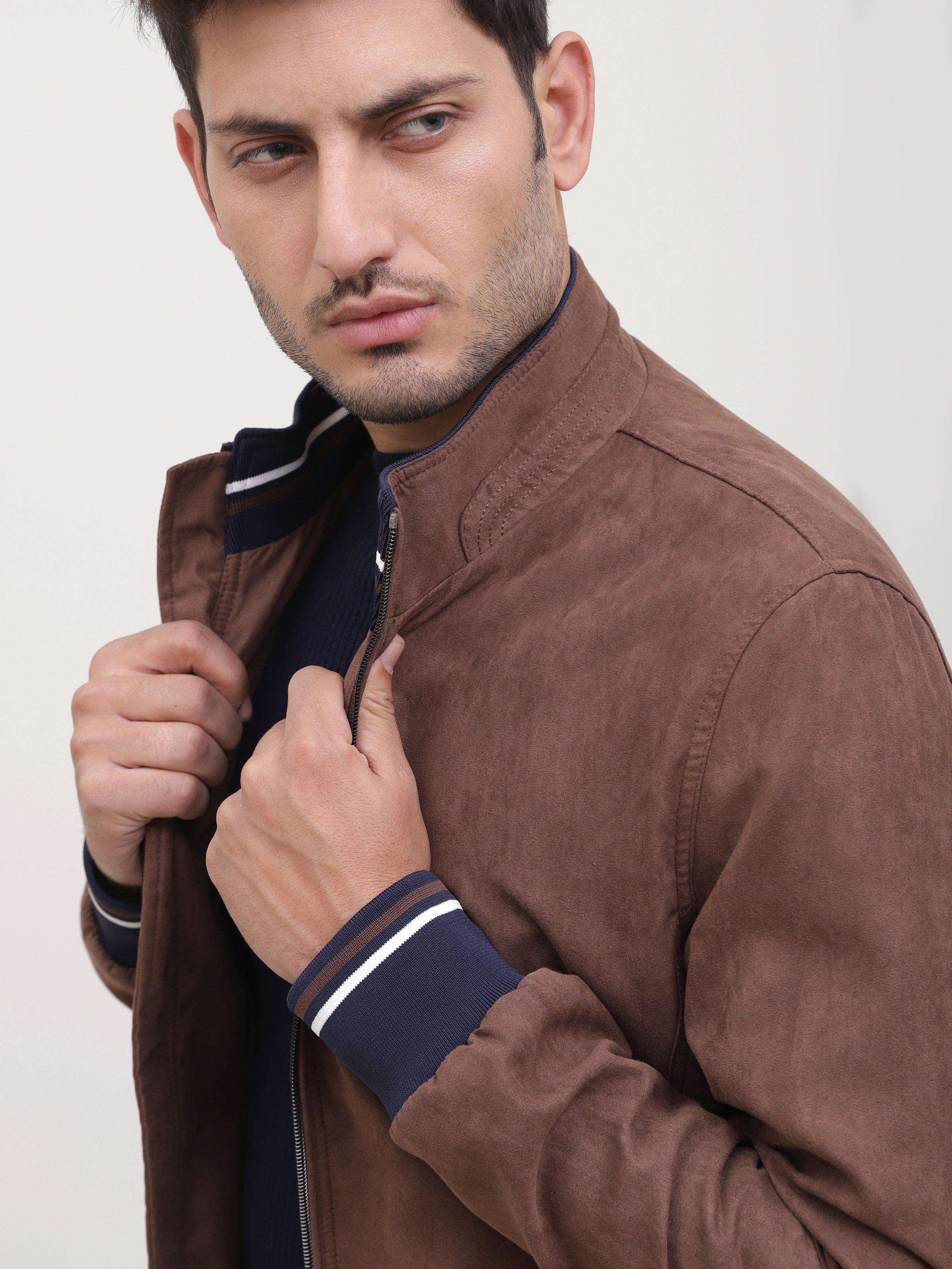 SUEDE JACKET BROWN - Image 4