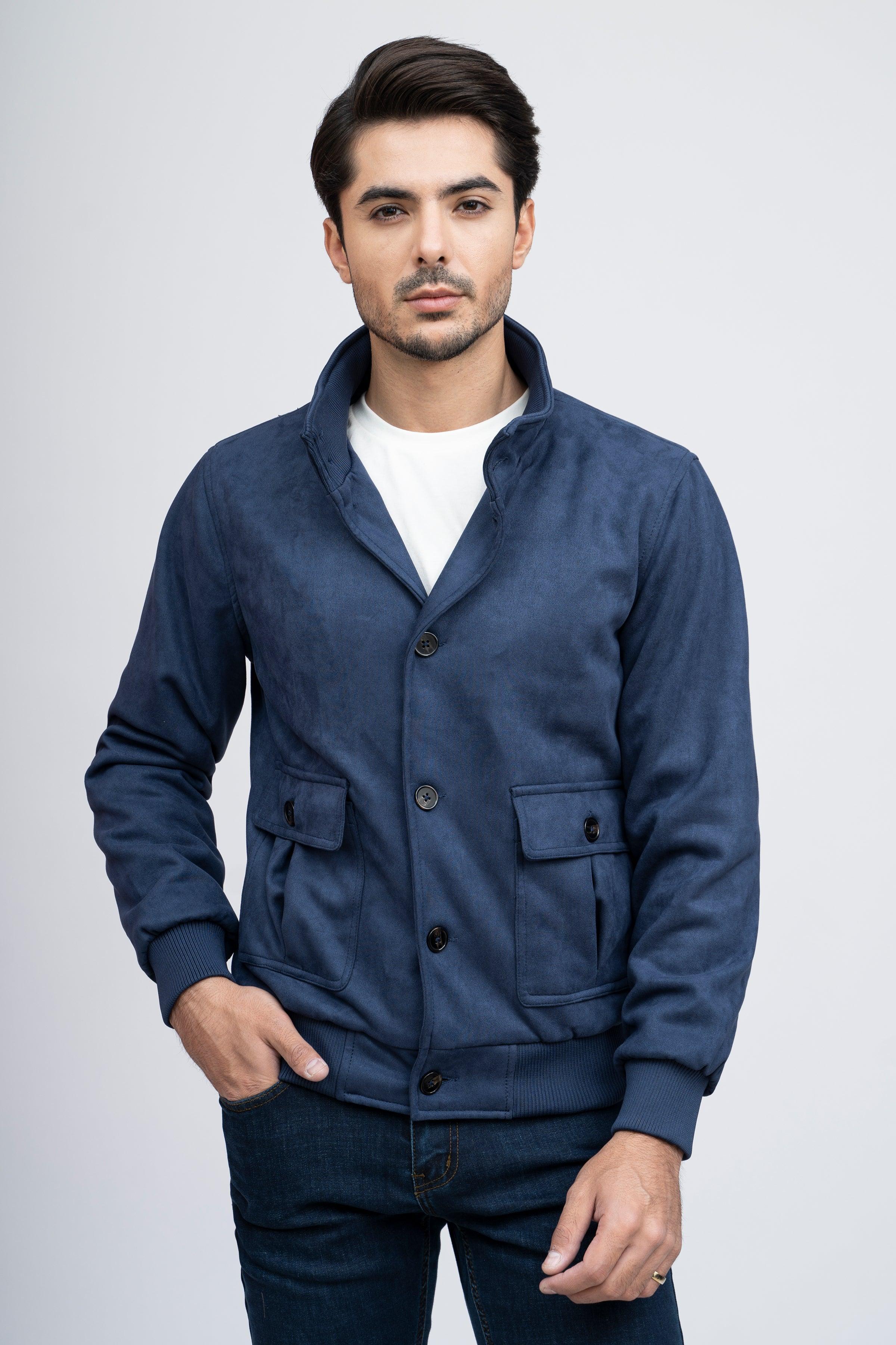 SUEDE JACKET F/S NAVY